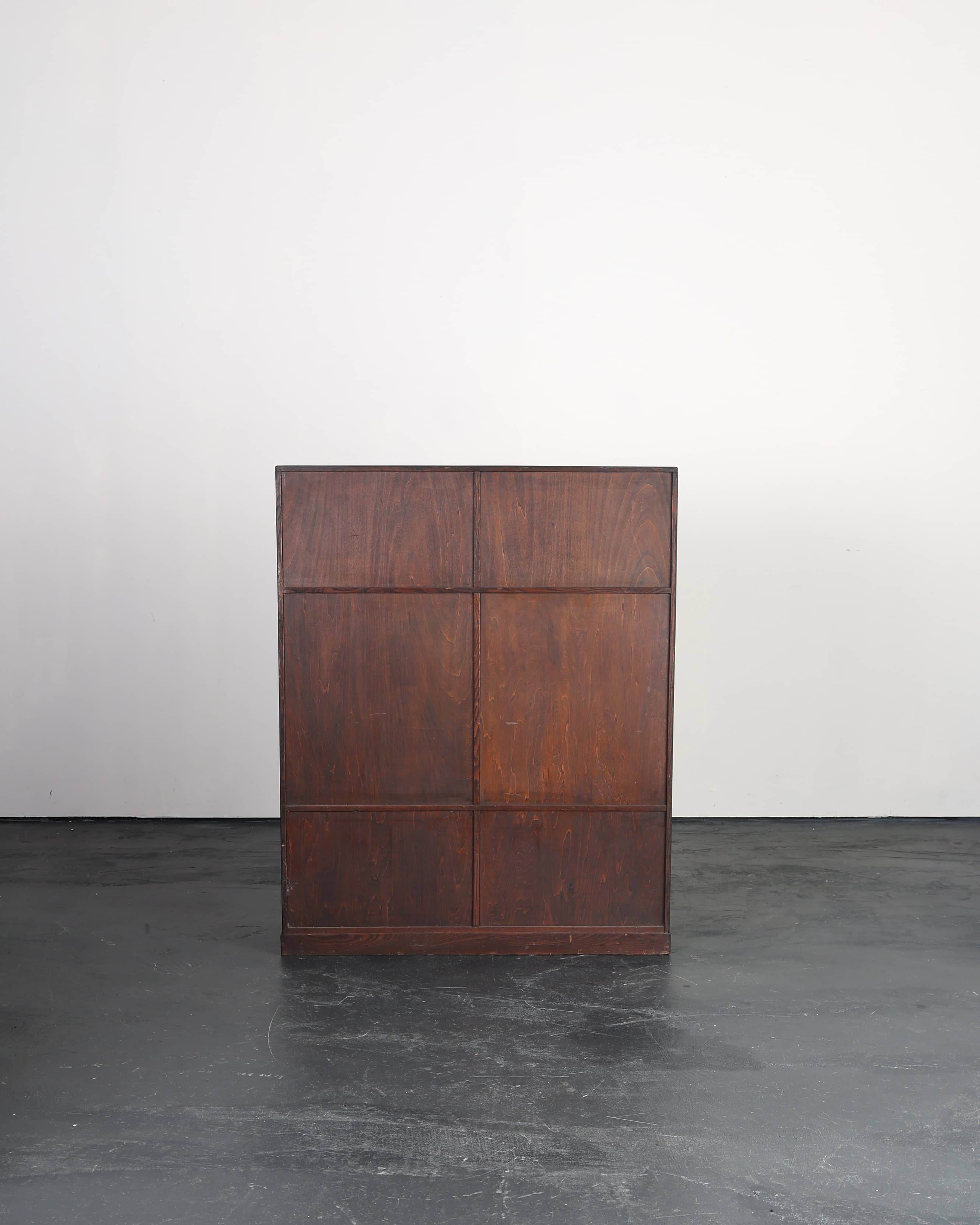 Unusual C.1920s Taisho Period Bow Front Tansu Cabinet