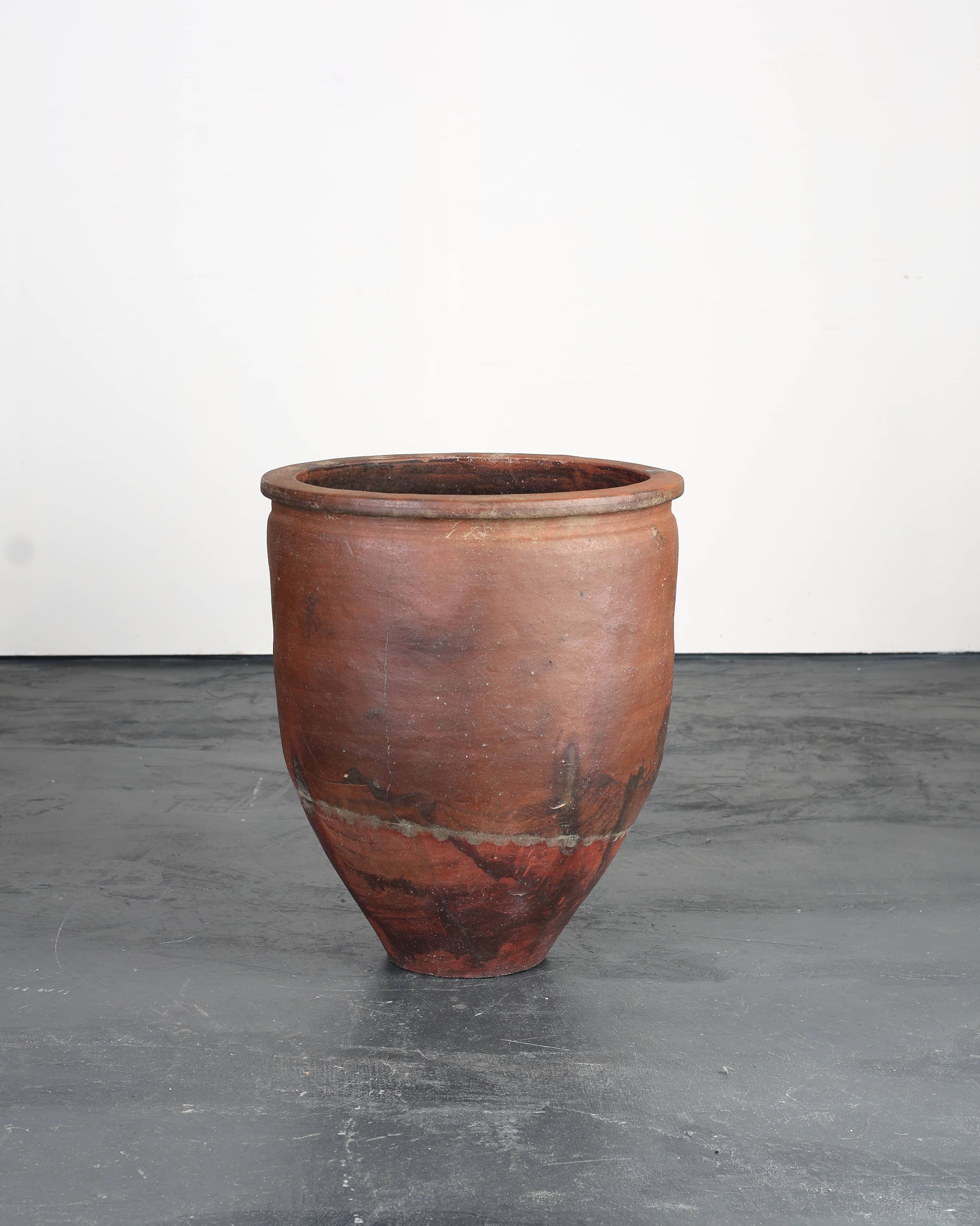 Large Mid 19th C. Japanese Terracotta Vessel