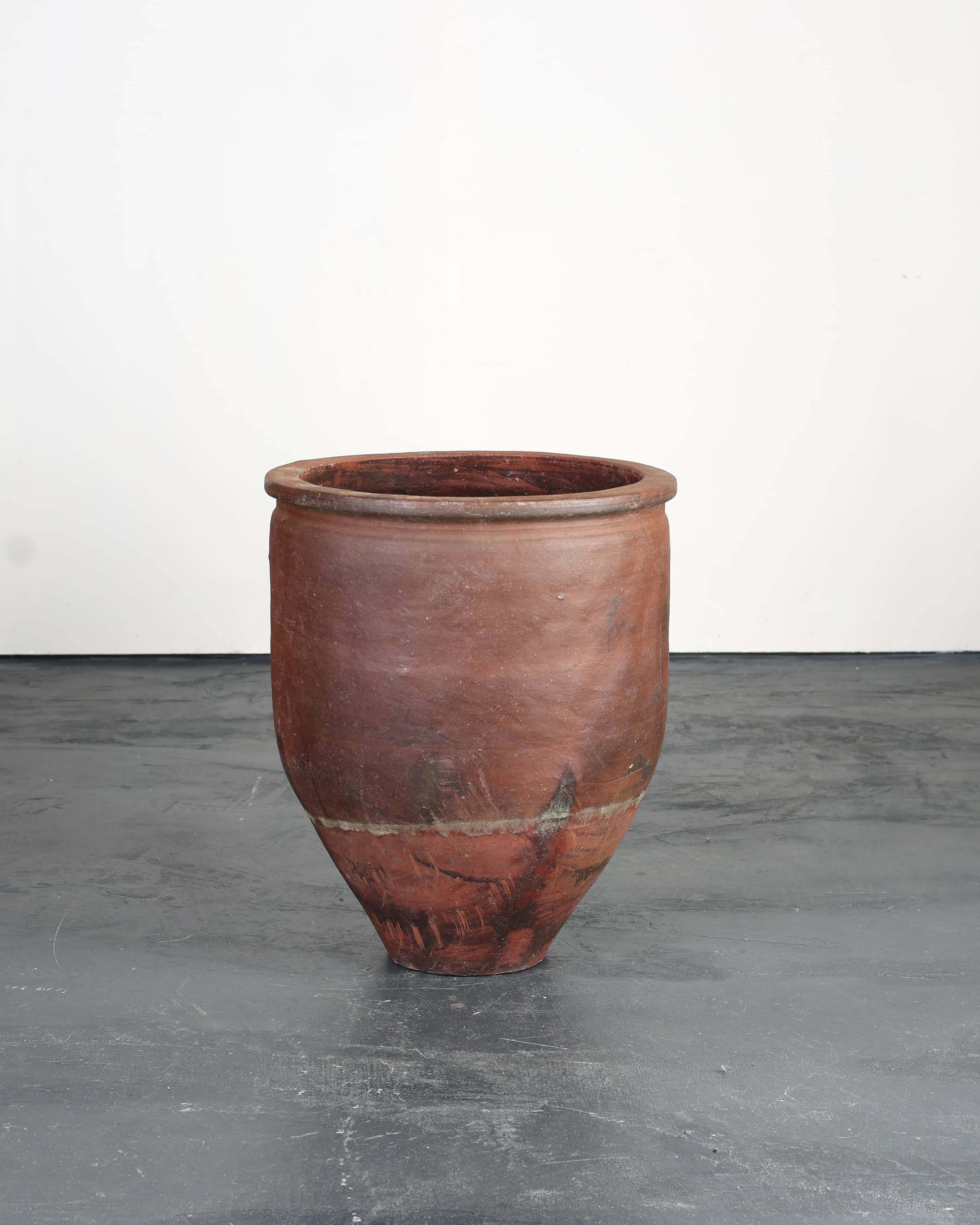 Large Mid 19th C. Japanese Terracotta Vessel