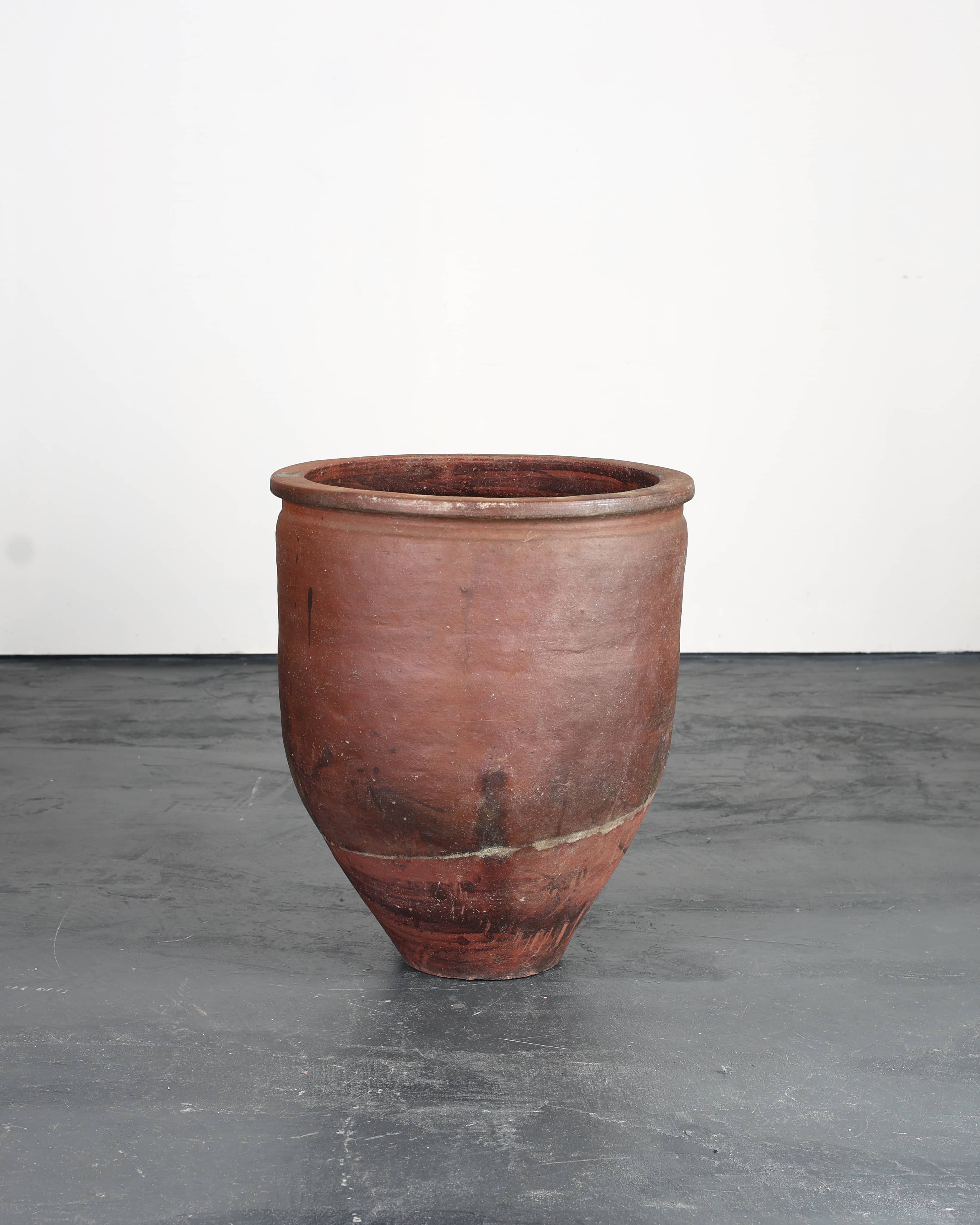 Large Mid 19th C. Japanese Terracotta Vessel