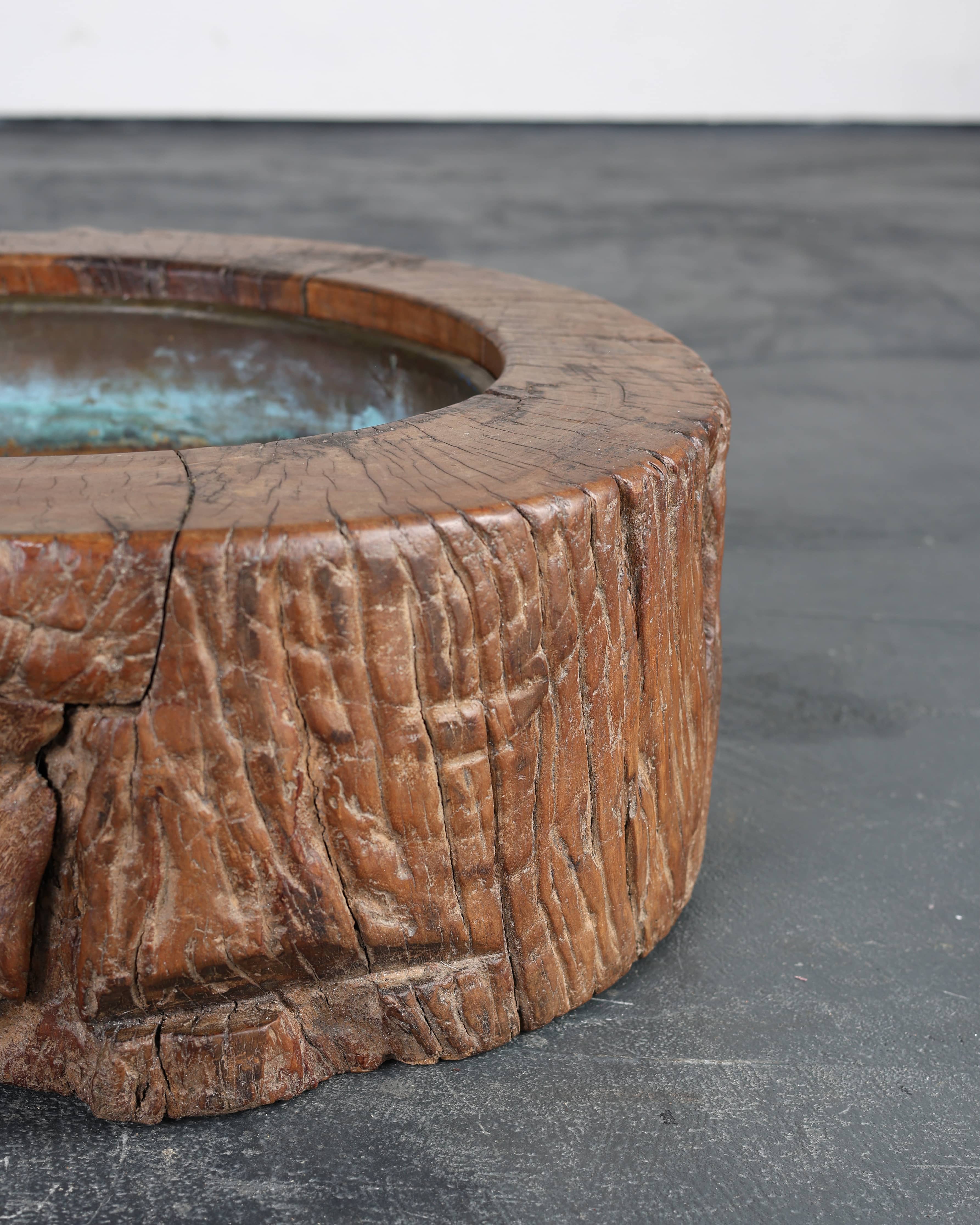Primitive Japanese Dug Out Planter