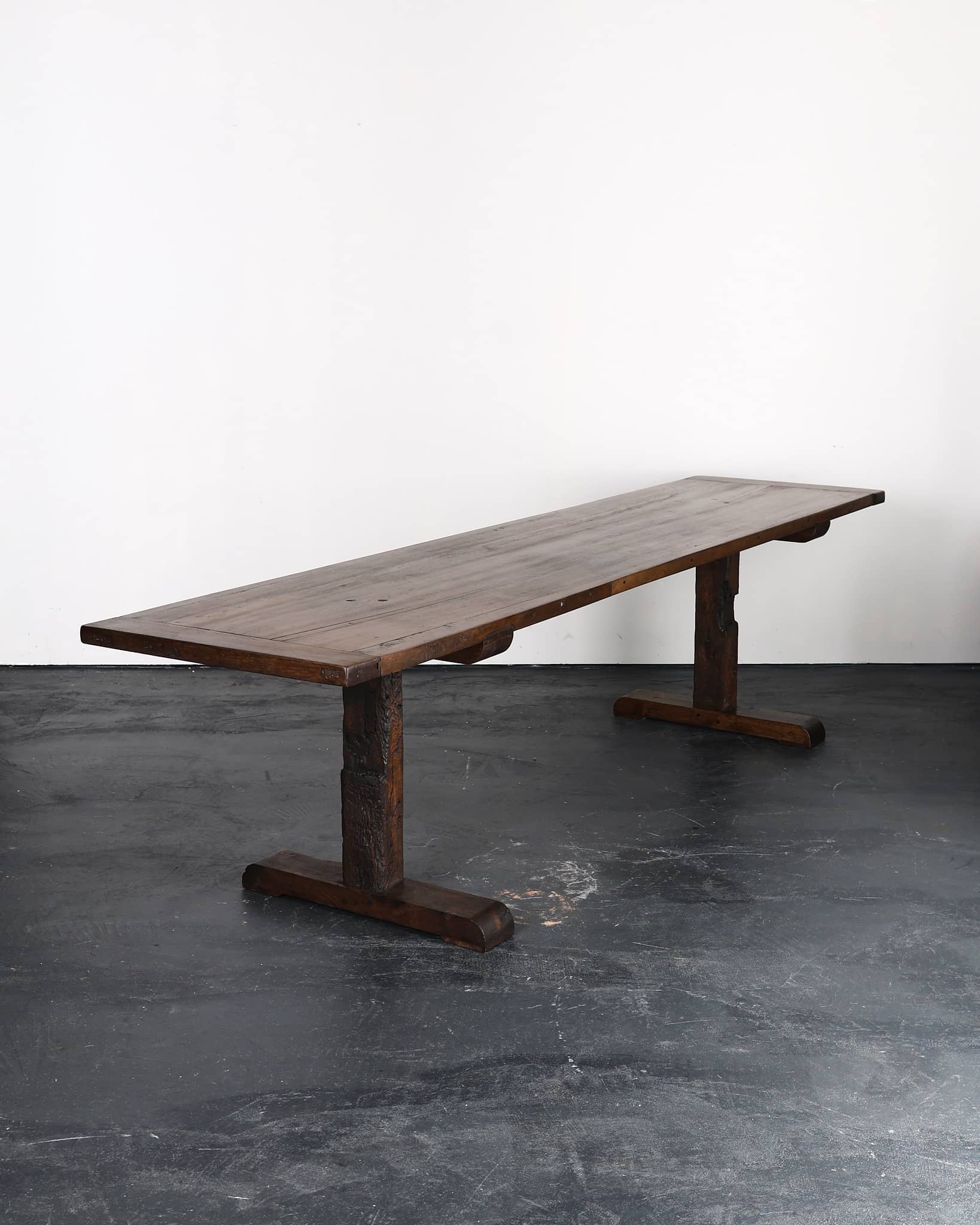 Incredible XL Matched Pair Of Late 18th C. Walnut Mountain Dinning Tables (Table 1)