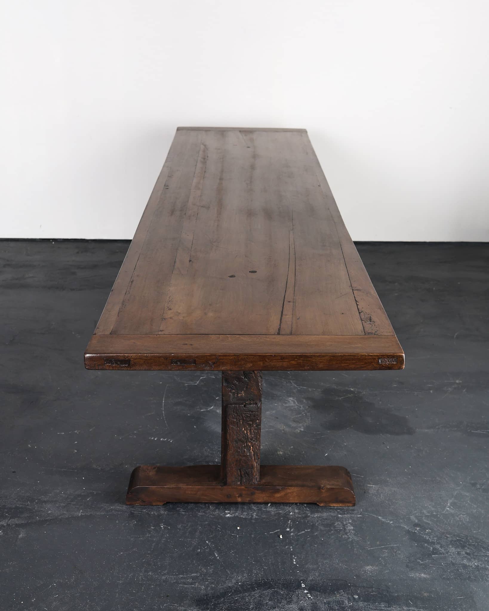 Incredible XL Matched Pair Of Late 18th C. Walnut Mountain Dinning Tables (Table 1)