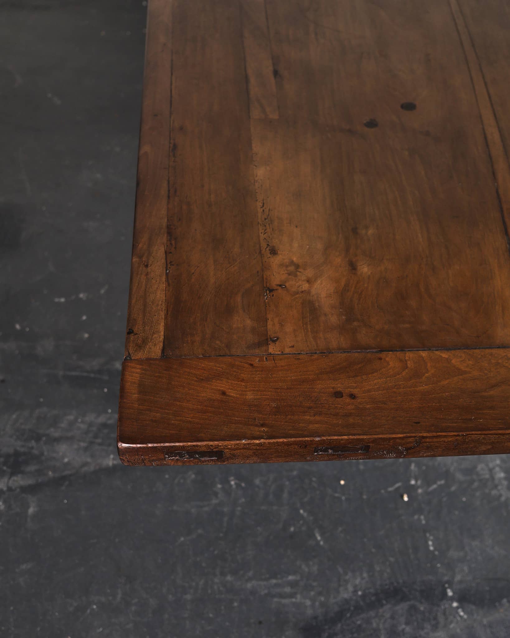 Incredible XL Matched Pair Of Late 18th C. Walnut Mountain Dinning Tables (Table 1)