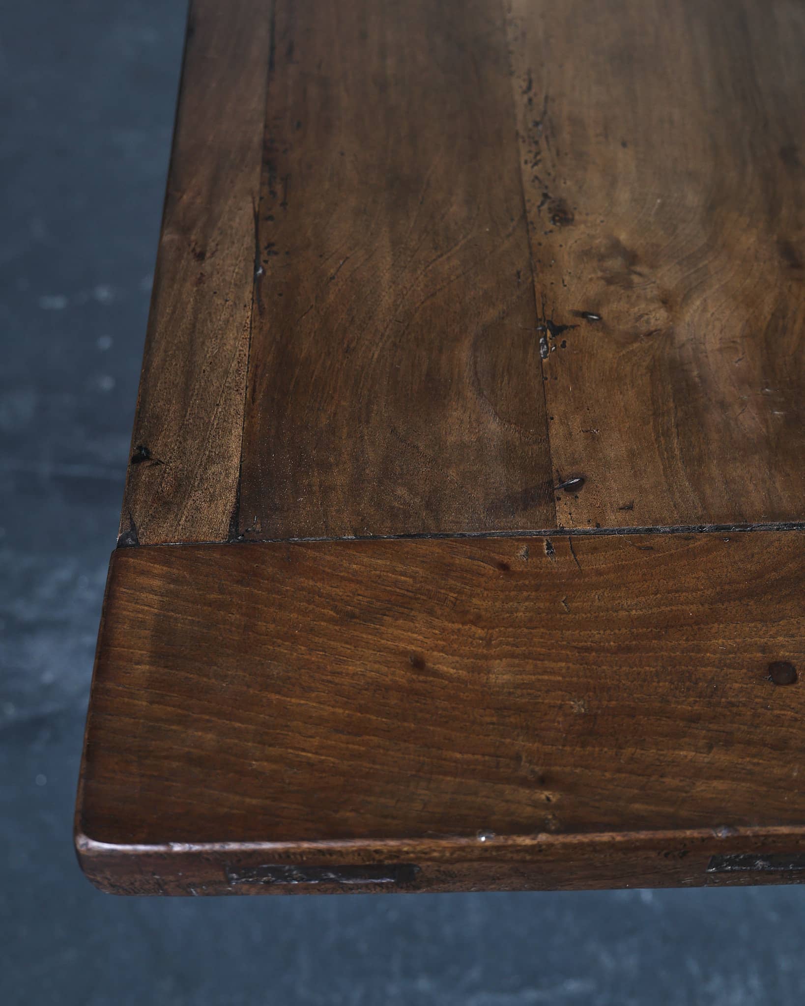 Incredible XL Matched Pair Of Late 18th C. Walnut Mountain Dinning Tables (Table 1)