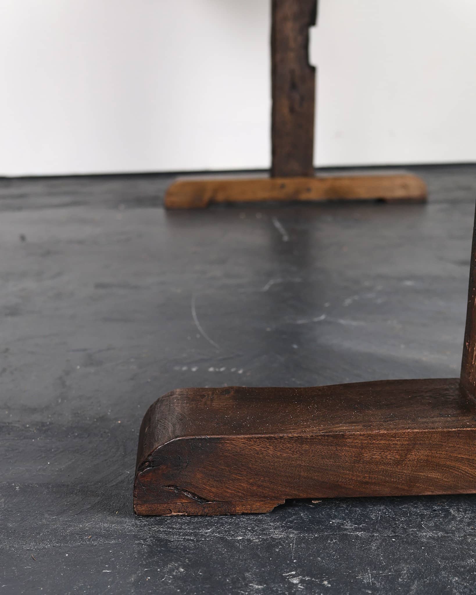 Incredible XL Matched Pair Of Late 18th C. Walnut Mountain Dinning Tables (Table 1)