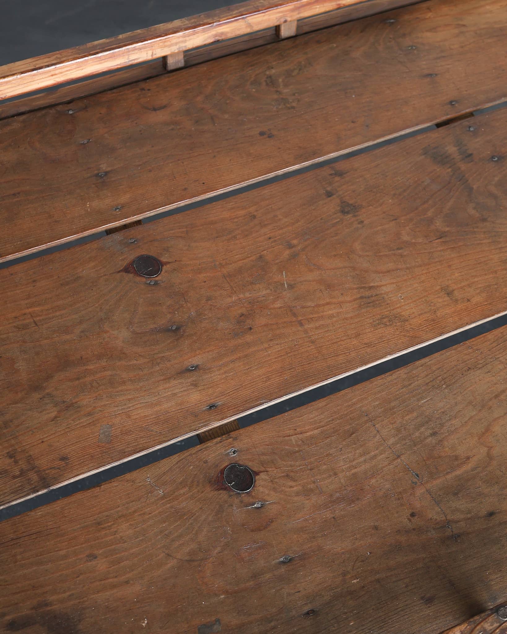 Primitive Late 19th C. Japanese Cedar Market Traders Display Table