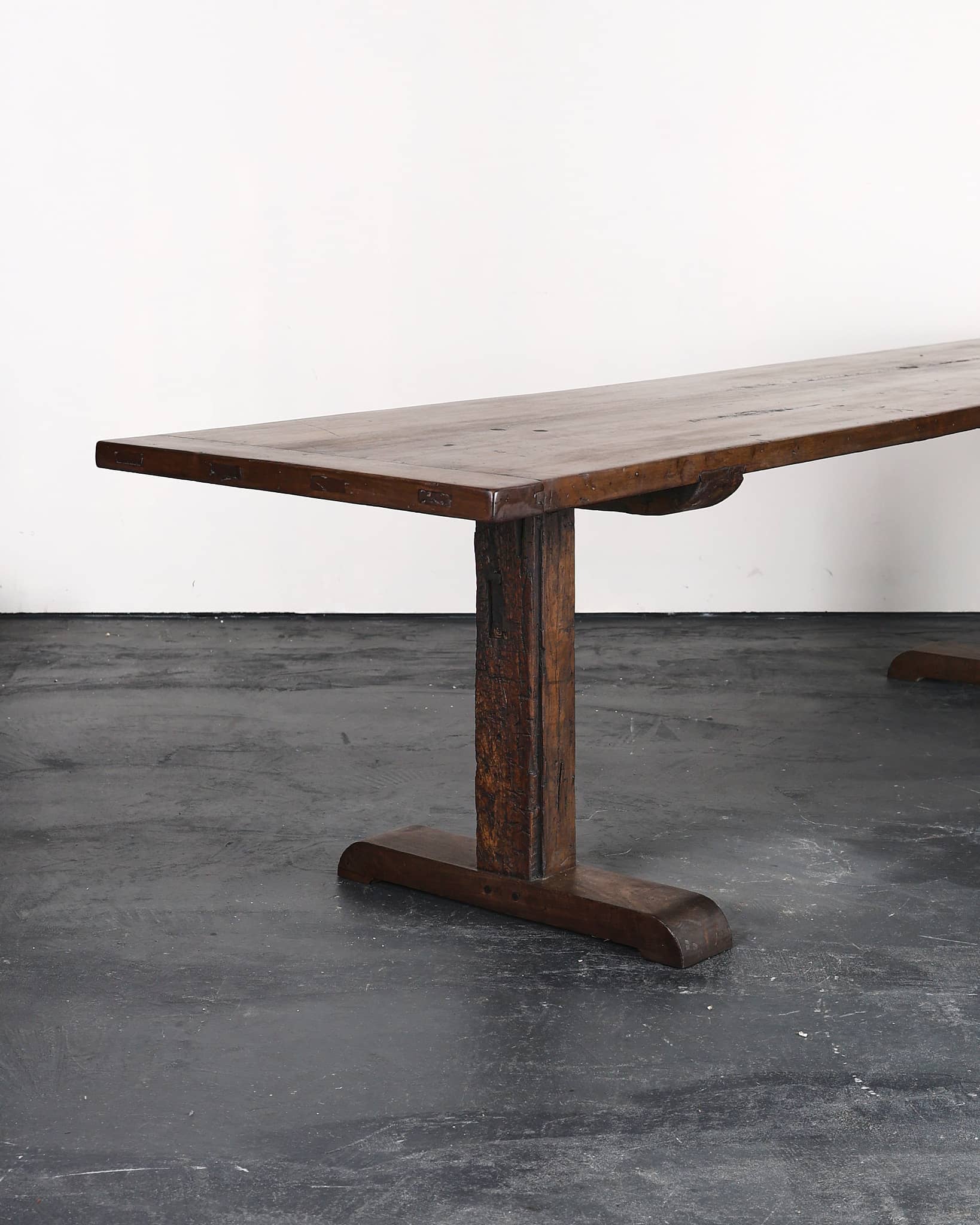 Incredible XL Matched Pair of late 18th C. Walnut Mountain Dinning Tables (Table 2)