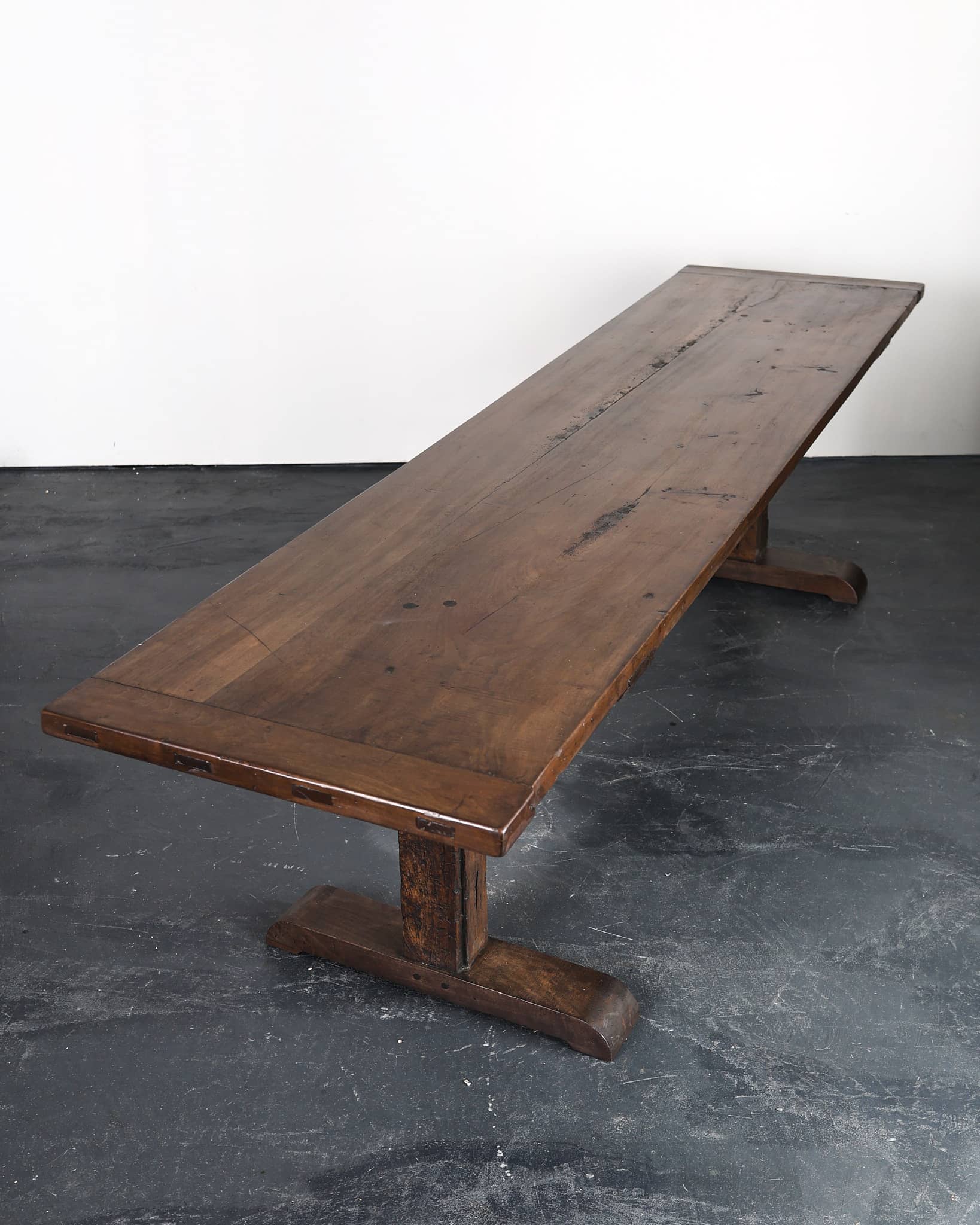 Incredible XL Matched Pair of late 18th C. Walnut Mountain Dinning Tables (Table 2)