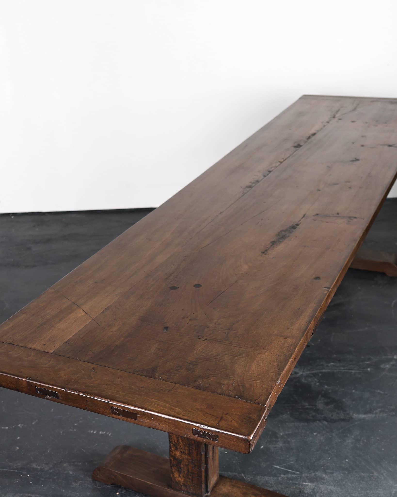 Incredible XL Matched Pair of late 18th C. Walnut Mountain Dinning Tables (Table 2)