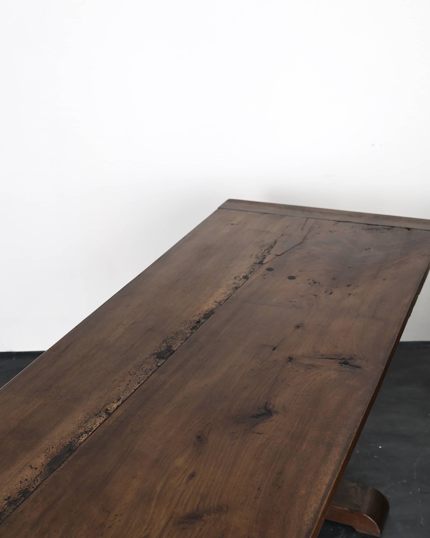 Incredible XL Matched Pair of late 18th C. Walnut Mountain Dinning Tables (Table 2)