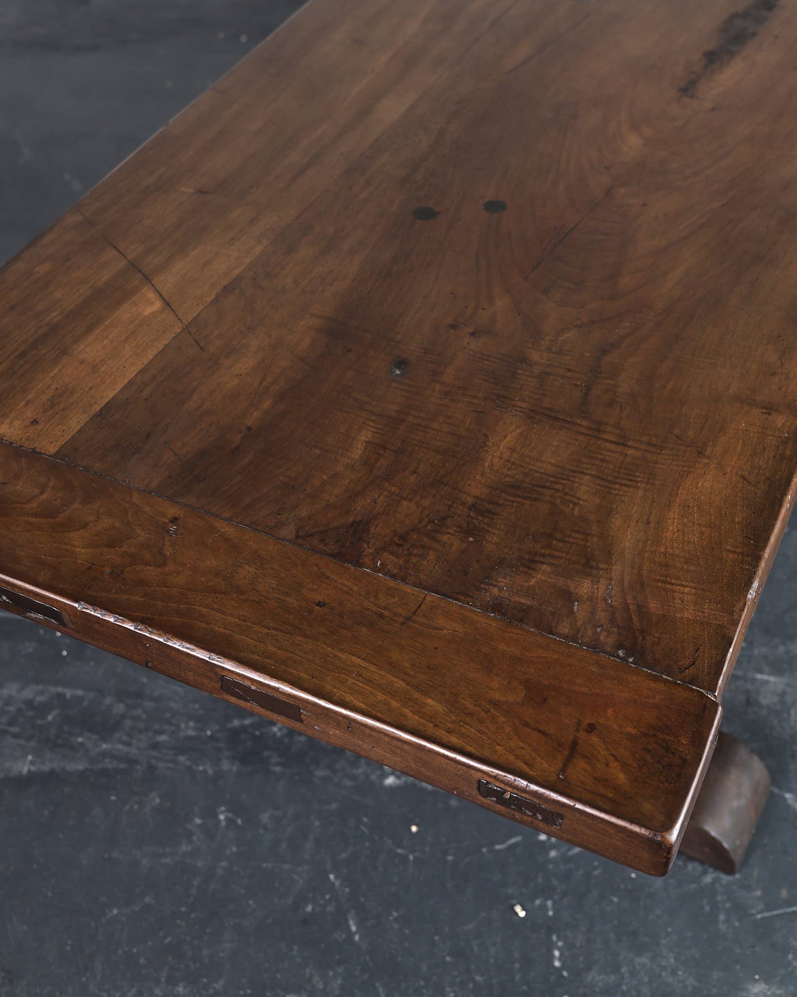 Incredible XL Matched Pair of late 18th C. Walnut Mountain Dinning Tables (Table 2)