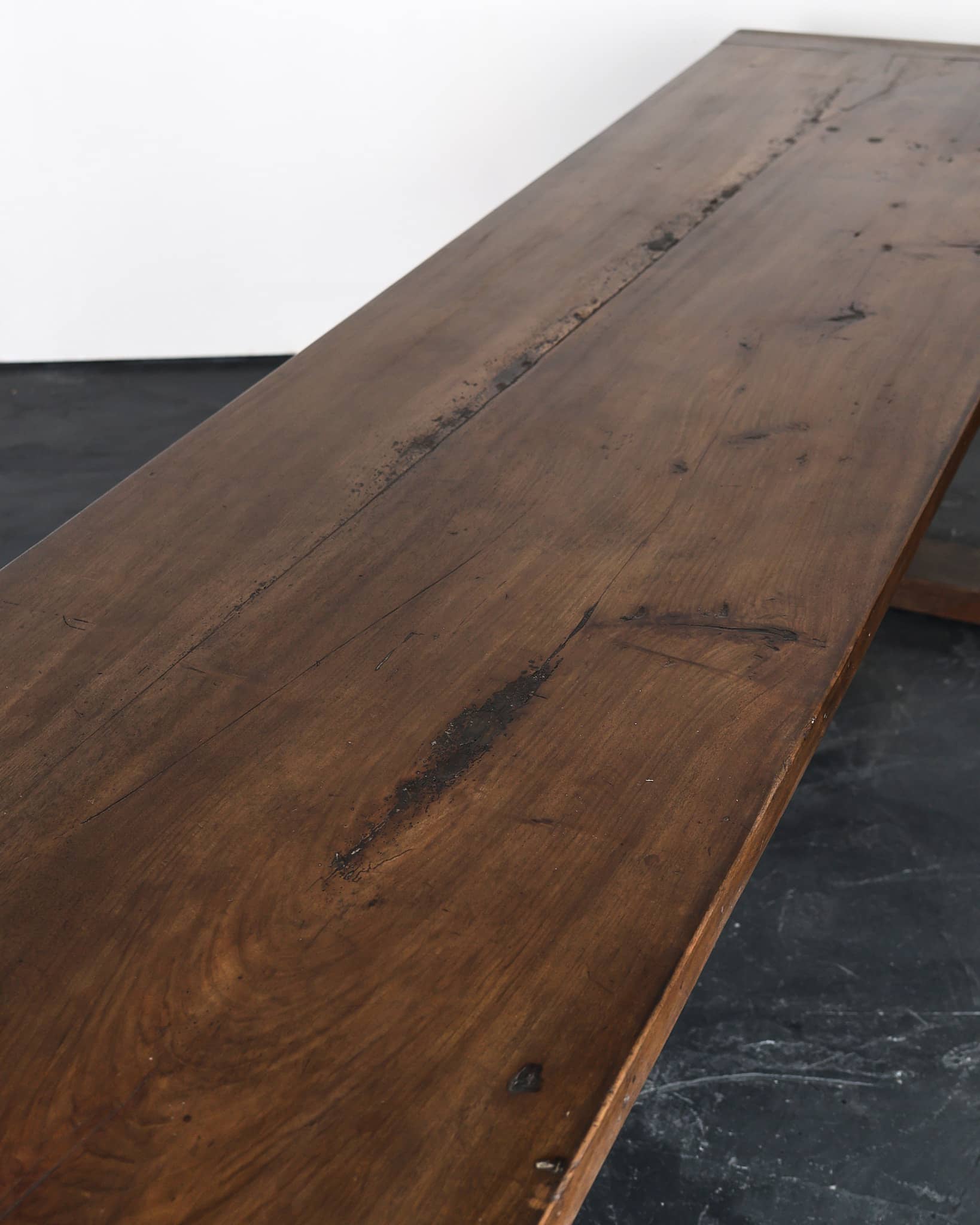 Incredible XL Matched Pair of late 18th C. Walnut Mountain Dinning Tables (Table 2)