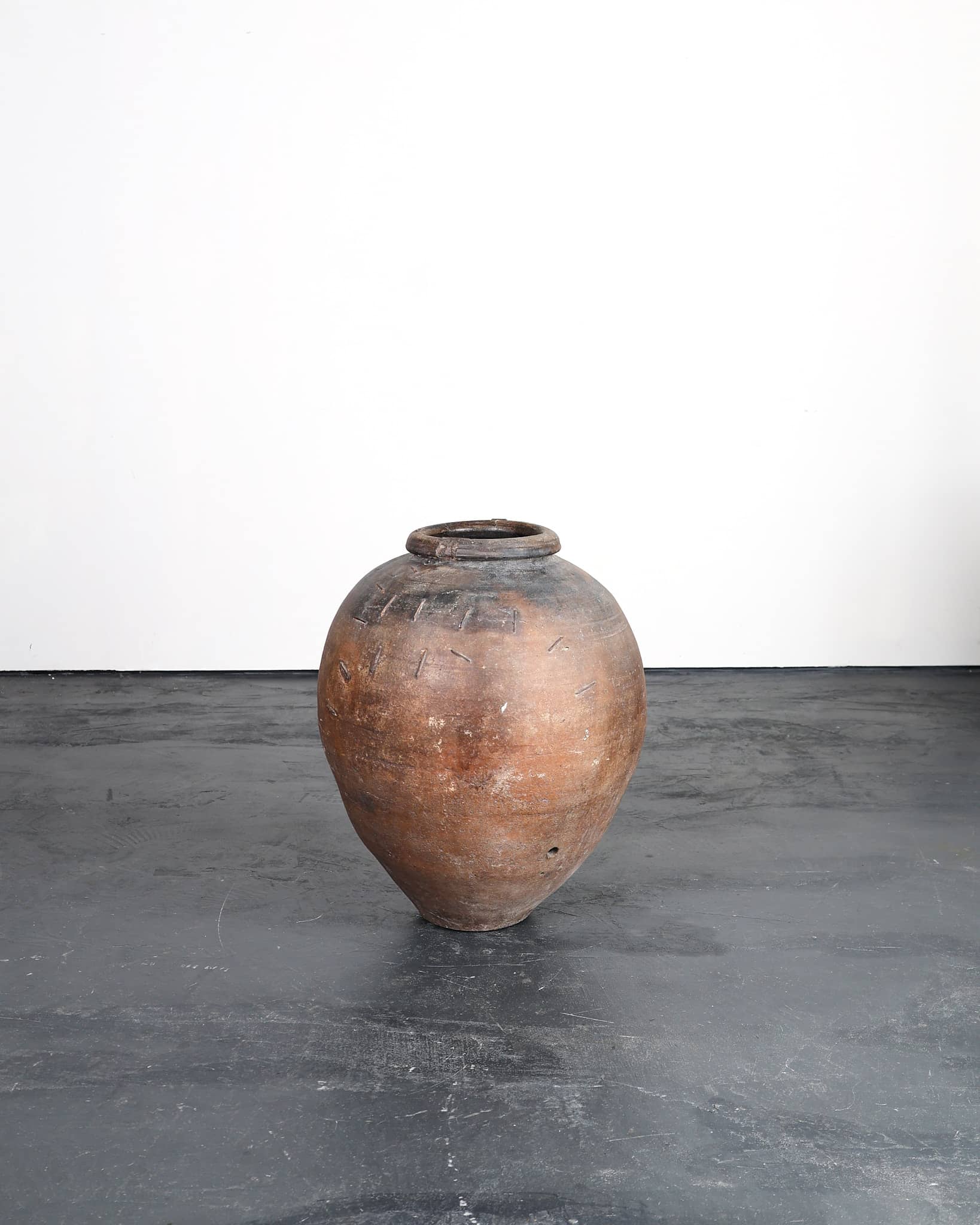 An Incredible Large Spanish 18th C. Terracotta Vessel