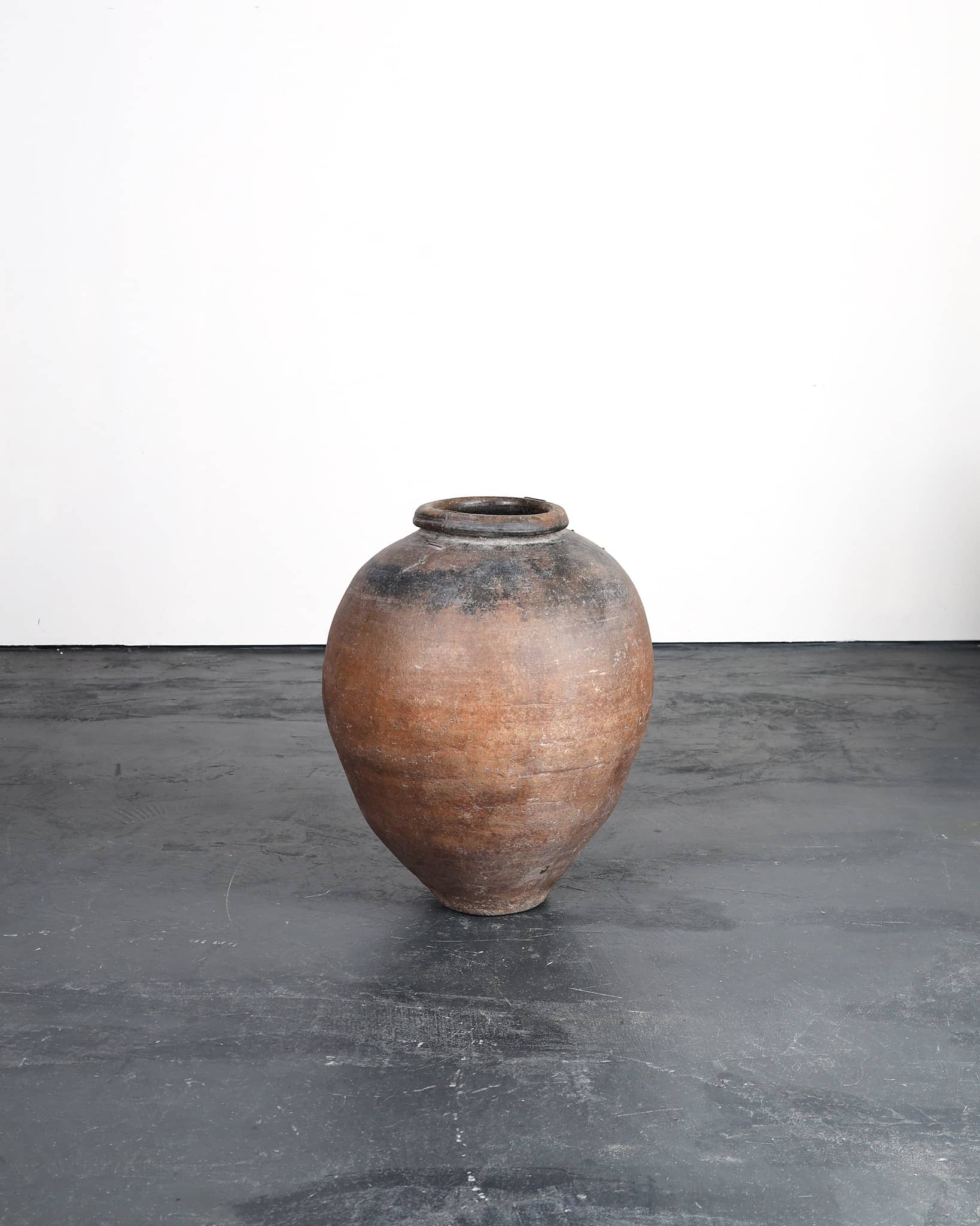 An Incredible Large Spanish 18th C. Terracotta Vessel