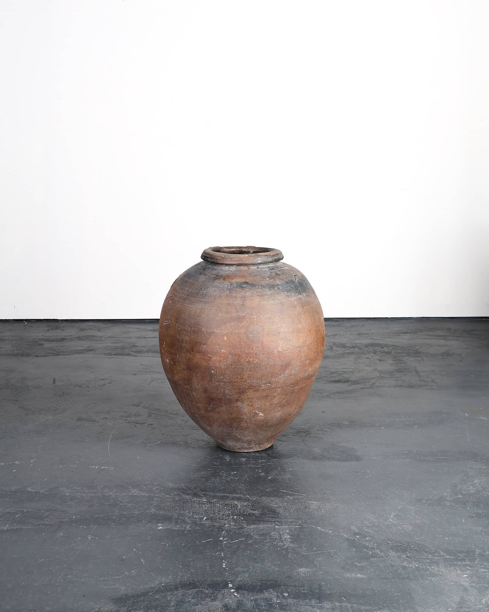 An Incredible Large Spanish 18th C. Terracotta Vessel