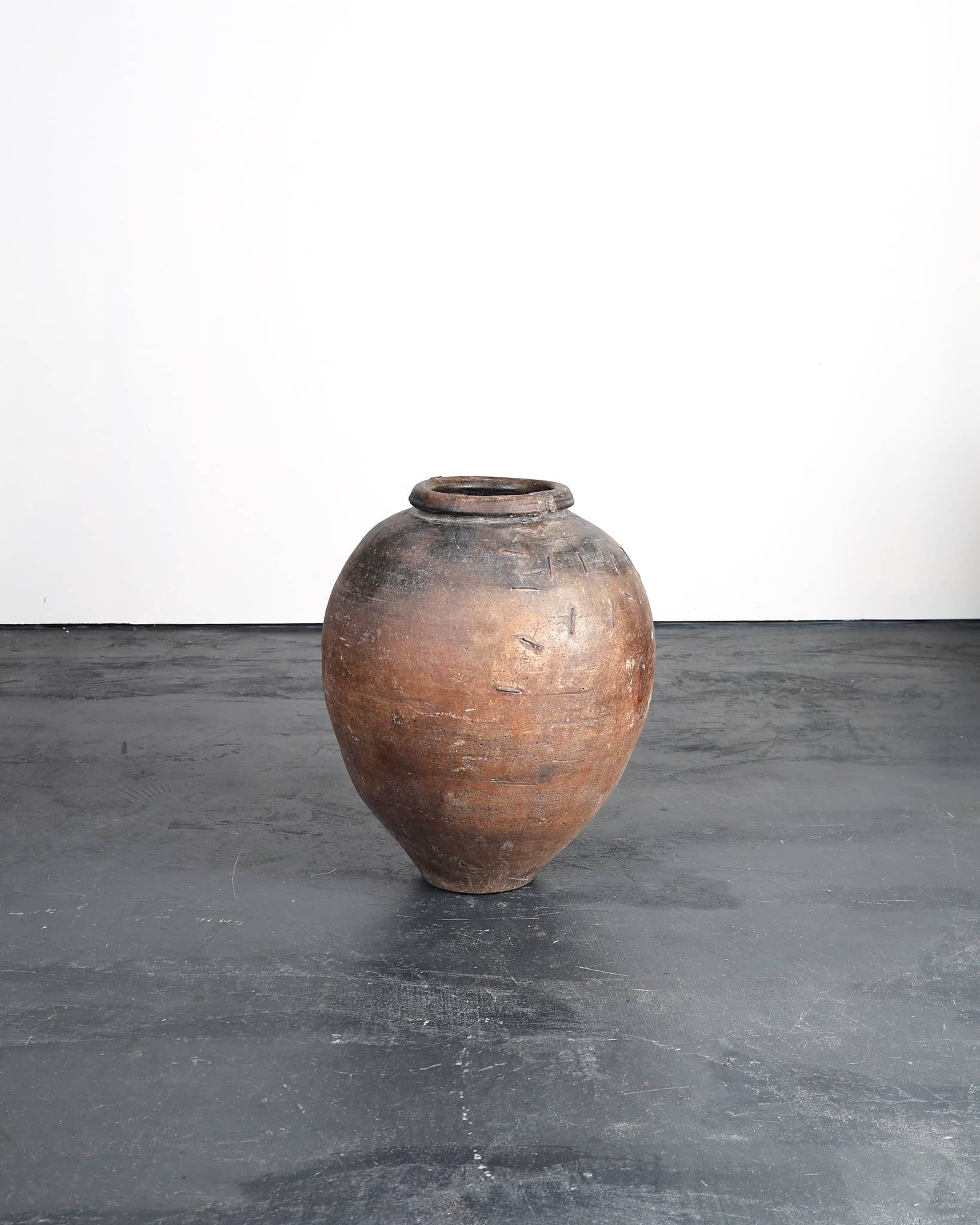 An Incredible Large Spanish 18th C. Terracotta Vessel
