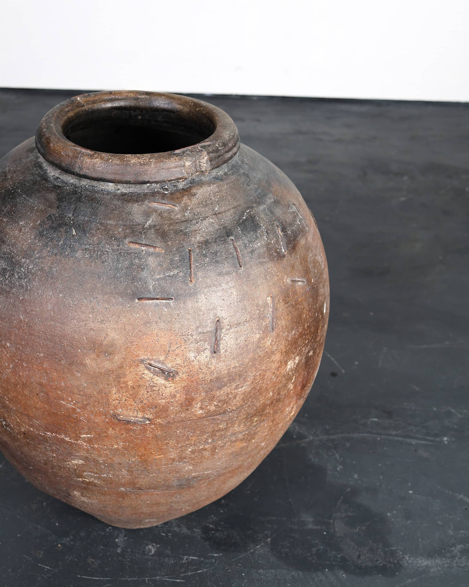 An Incredible Large Spanish 18th C. Terracotta Vessel