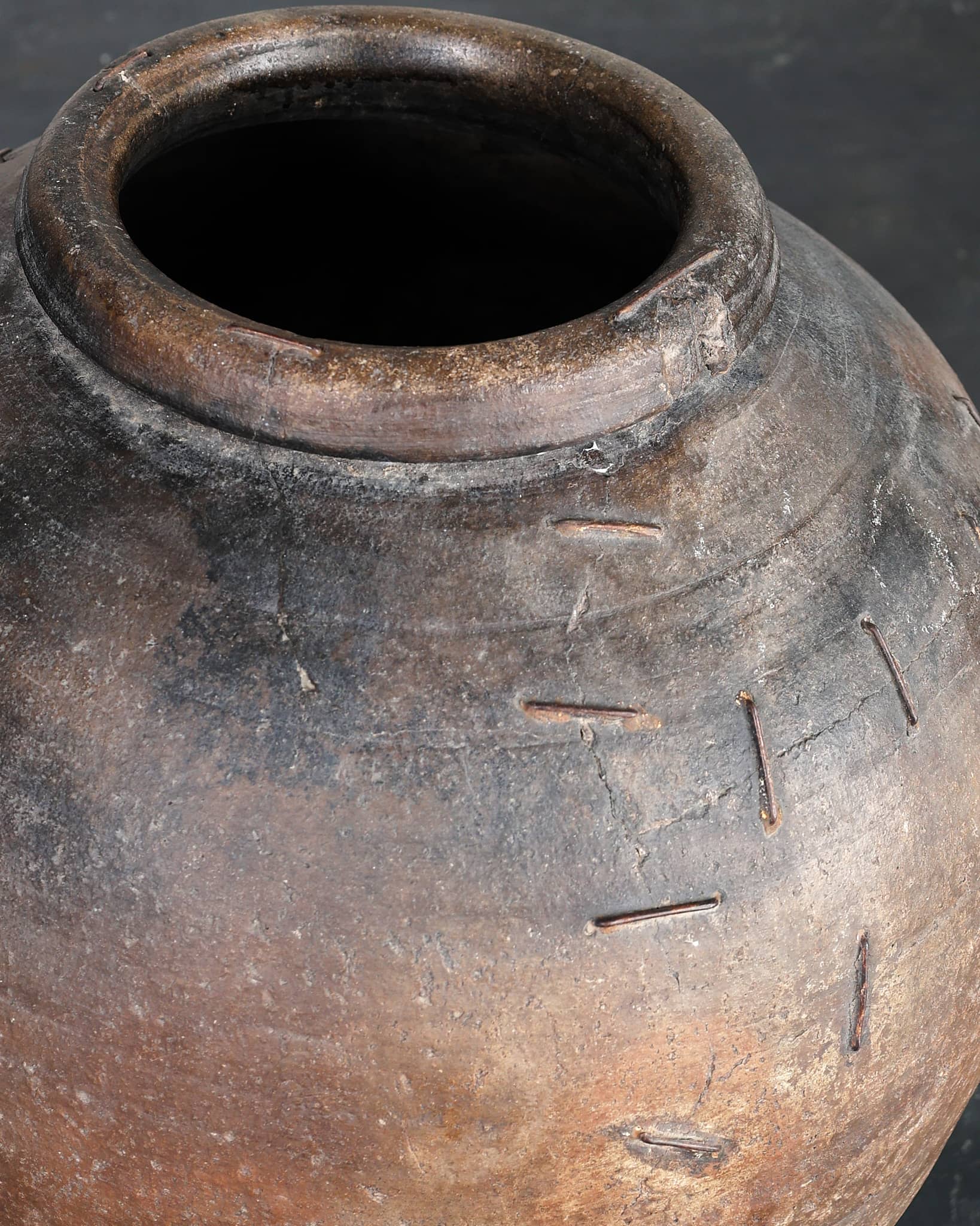 An Incredible Large Spanish 18th C. Terracotta Vessel