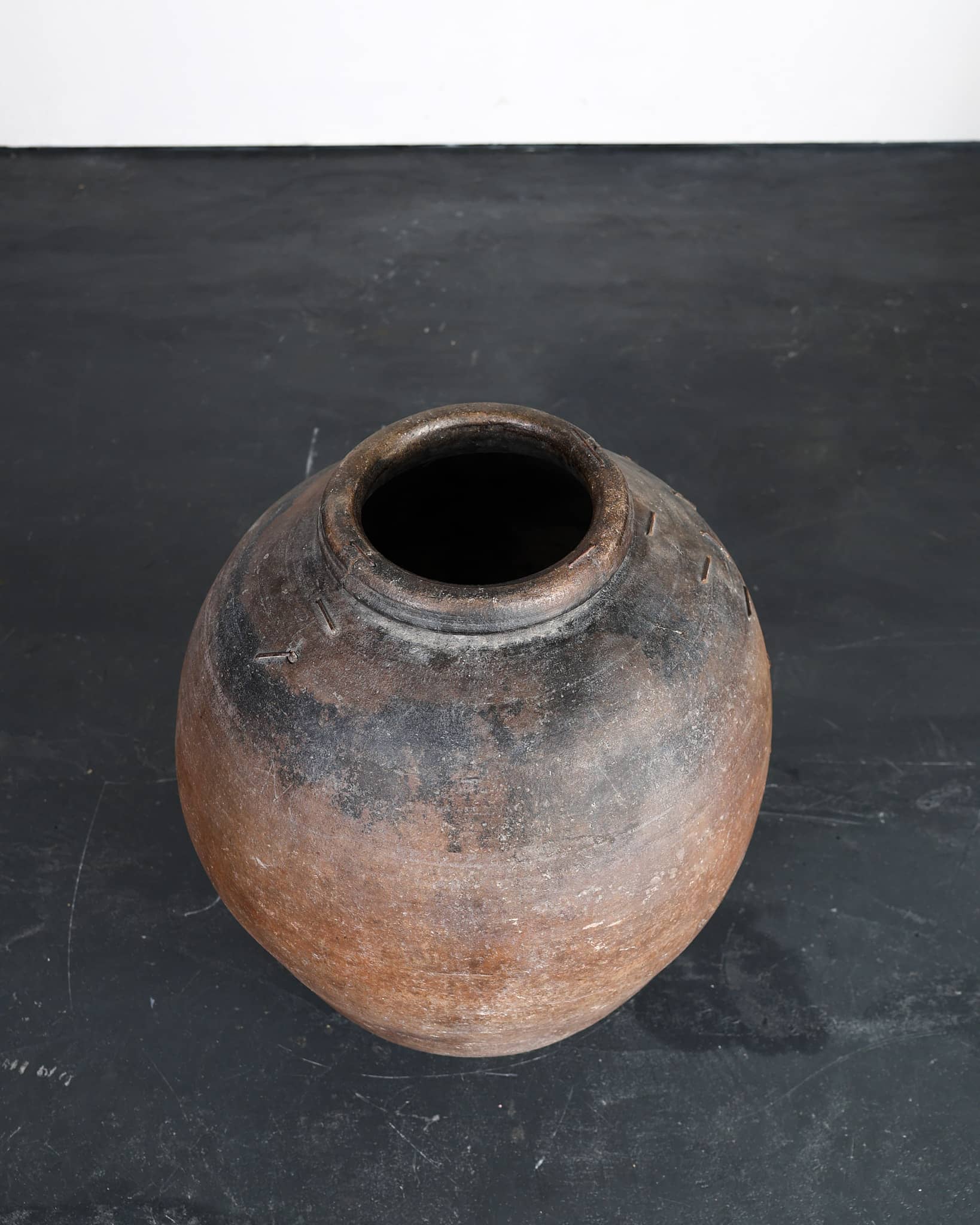 An Incredible Large Spanish 18th C. Terracotta Vessel