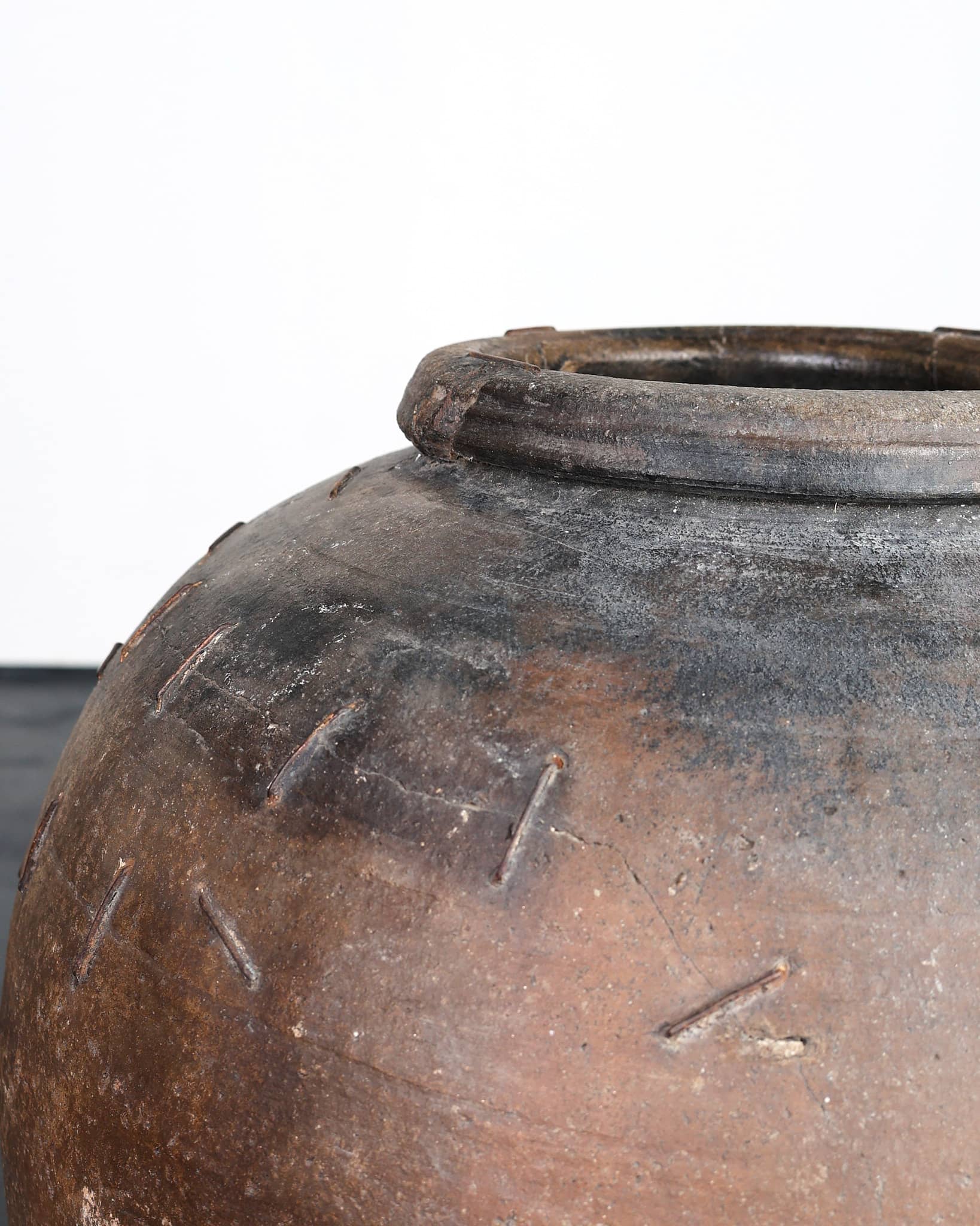 An Incredible Large Spanish 18th C. Terracotta Vessel
