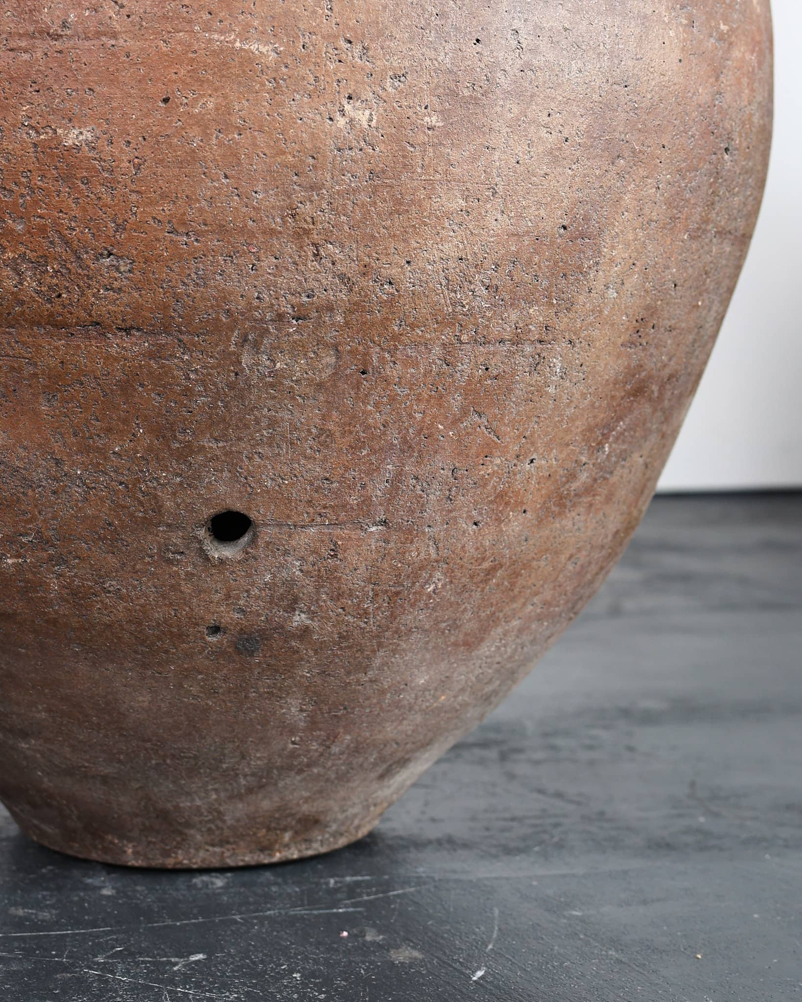 An Incredible Large Spanish 18th C. Terracotta Vessel