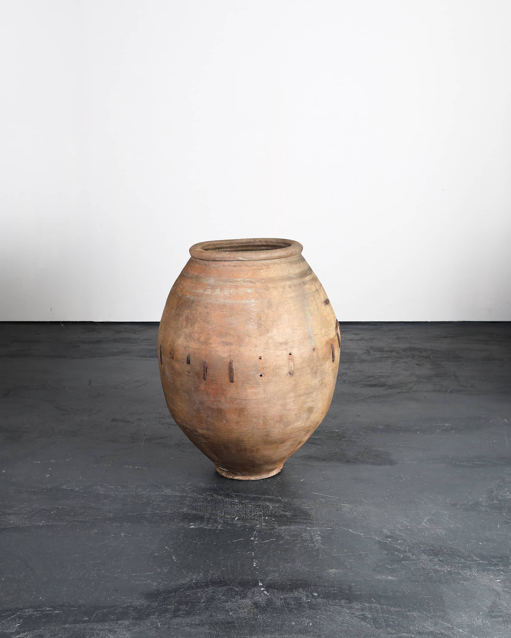 Rare XL Catalan 18th C. Terracotta Vessel
