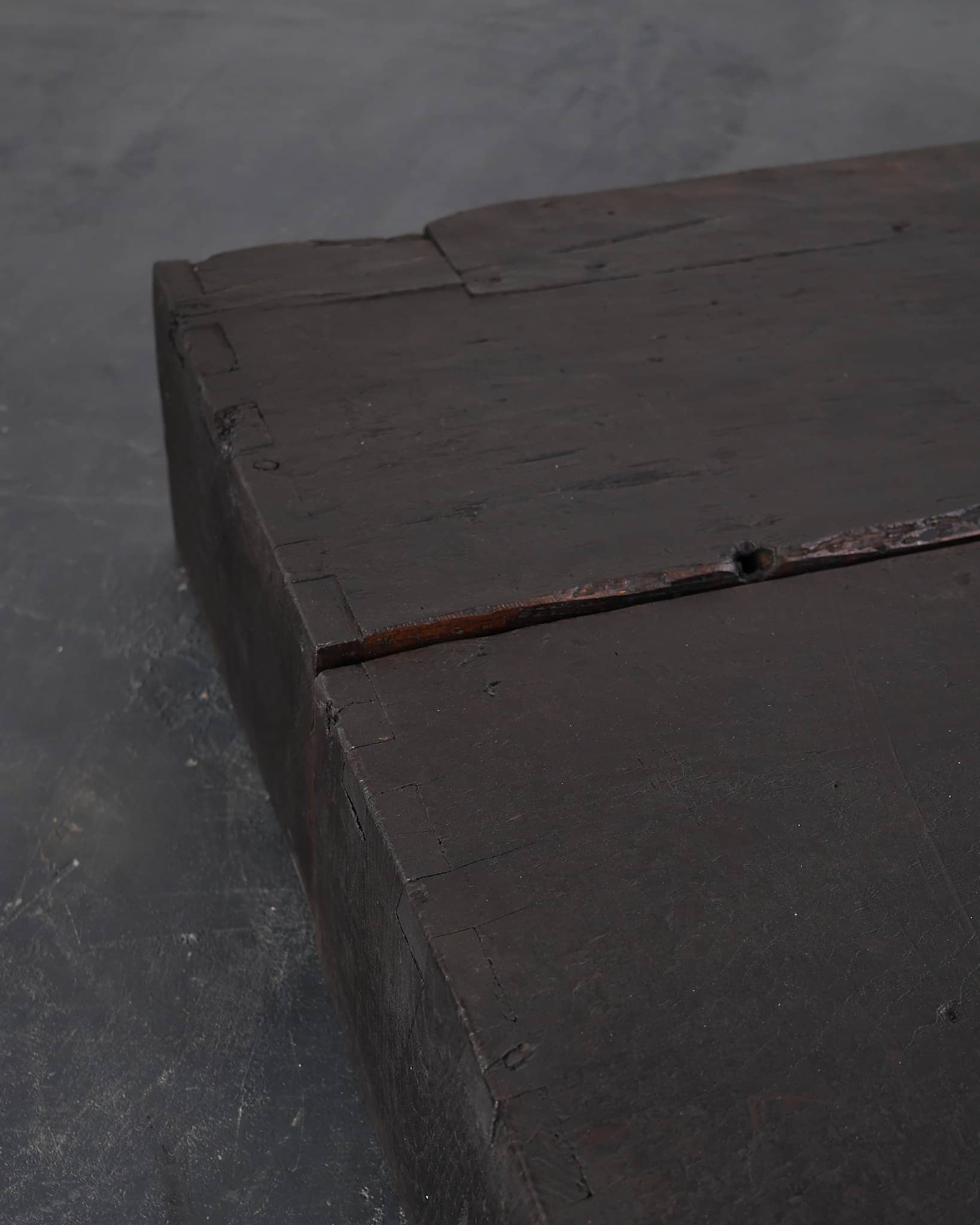 Pair Of Primitive Low Table In 18th C. Portuguese Chestnut