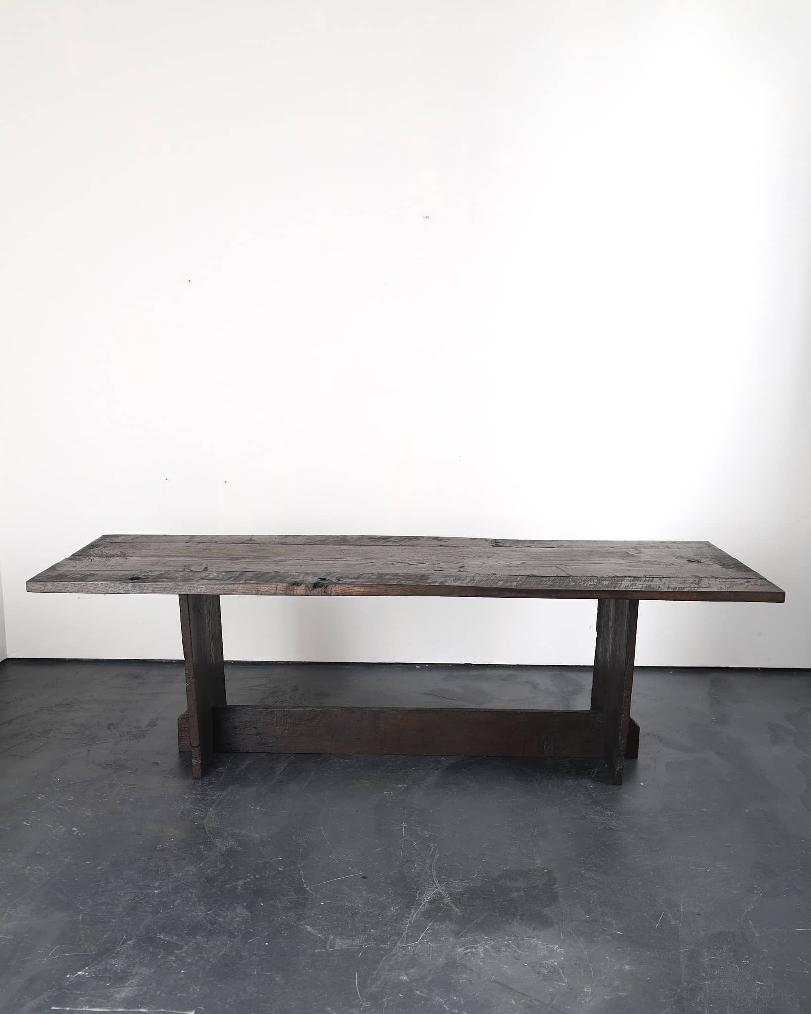 Large Primitive Dinning Table In 18th C. Portuguese Chestnut