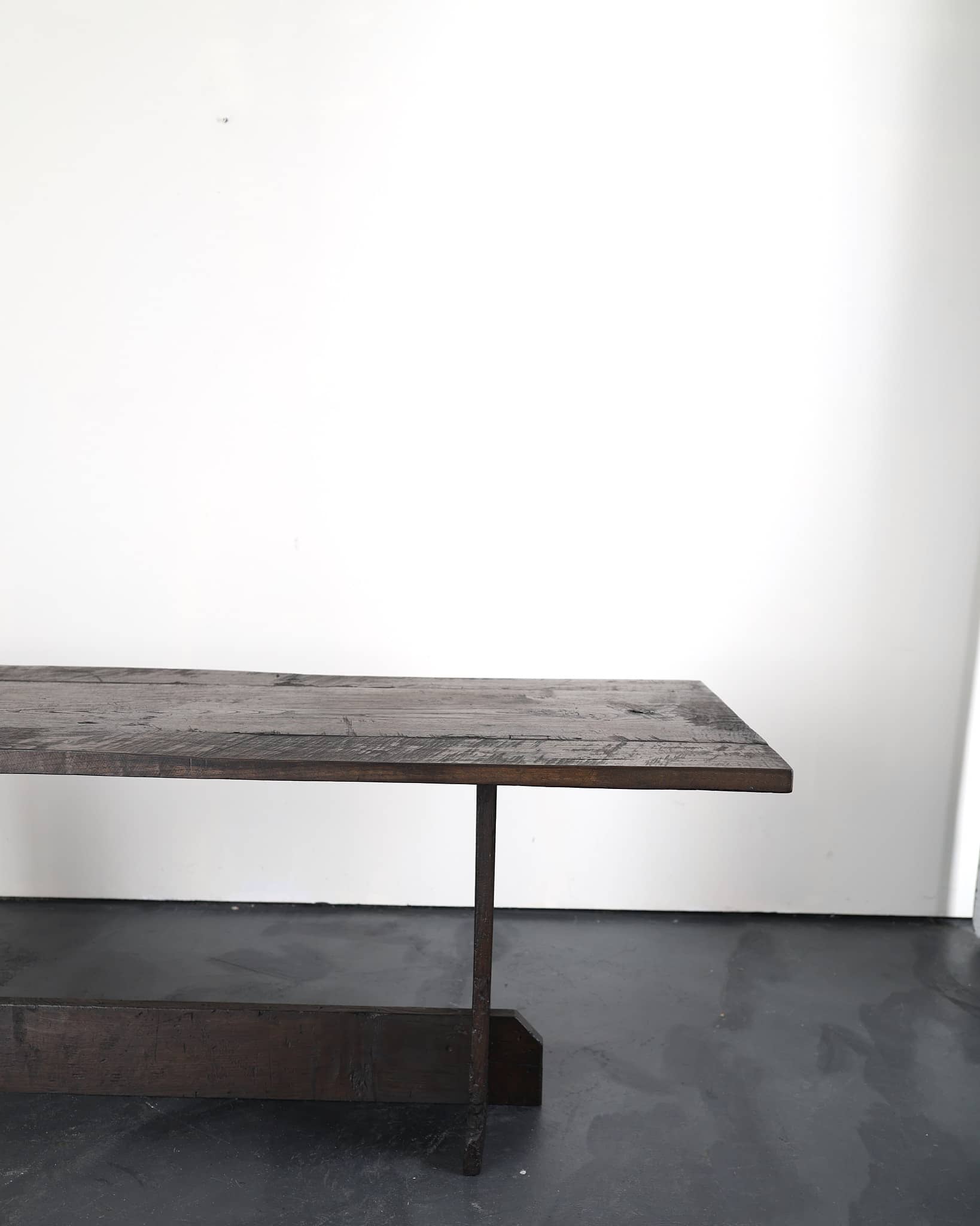 Large Primitive Dinning Table In 18th C. Portuguese Chestnut