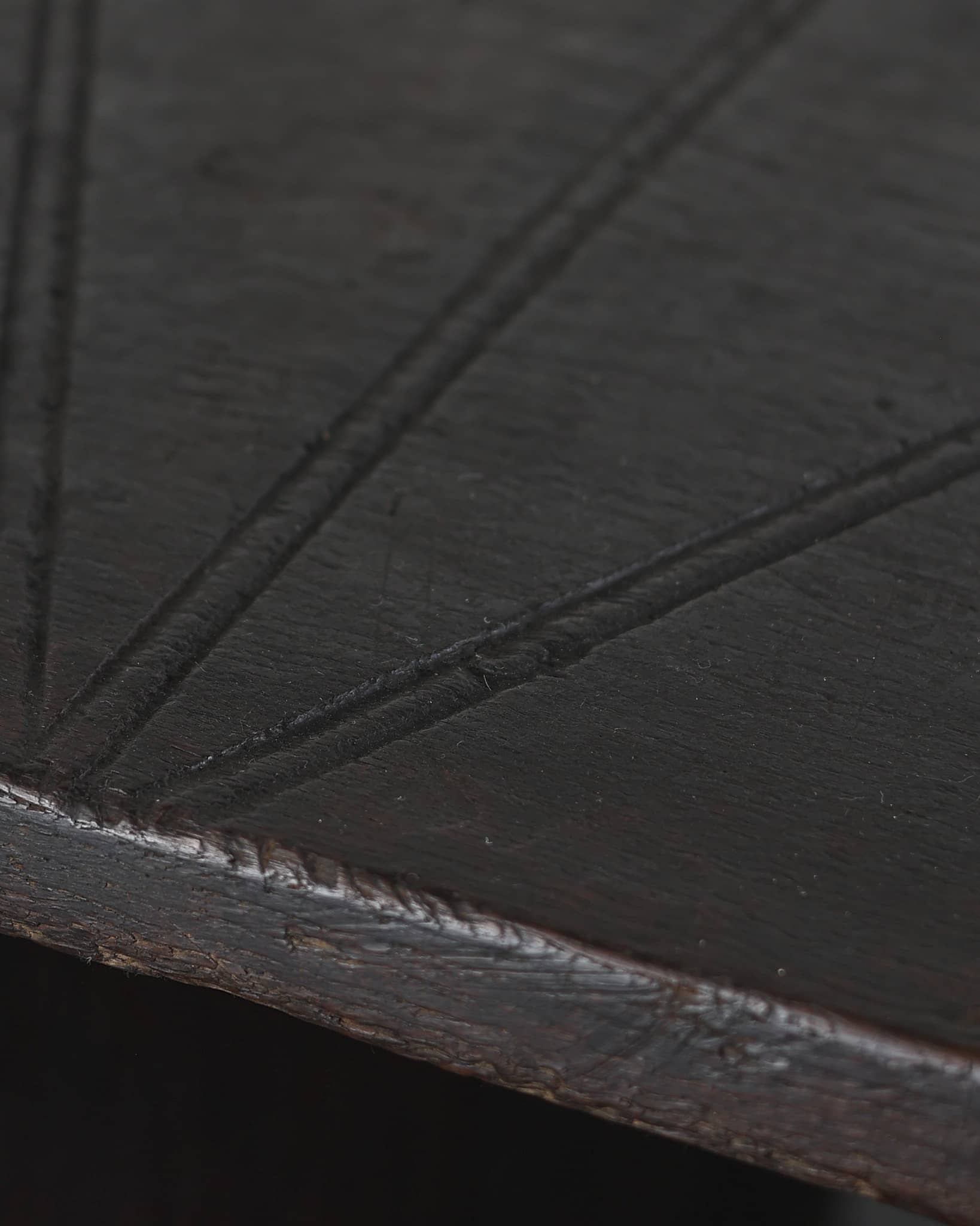 Primitive Table In Early 18th C. Hewn Portuguese Chestnut