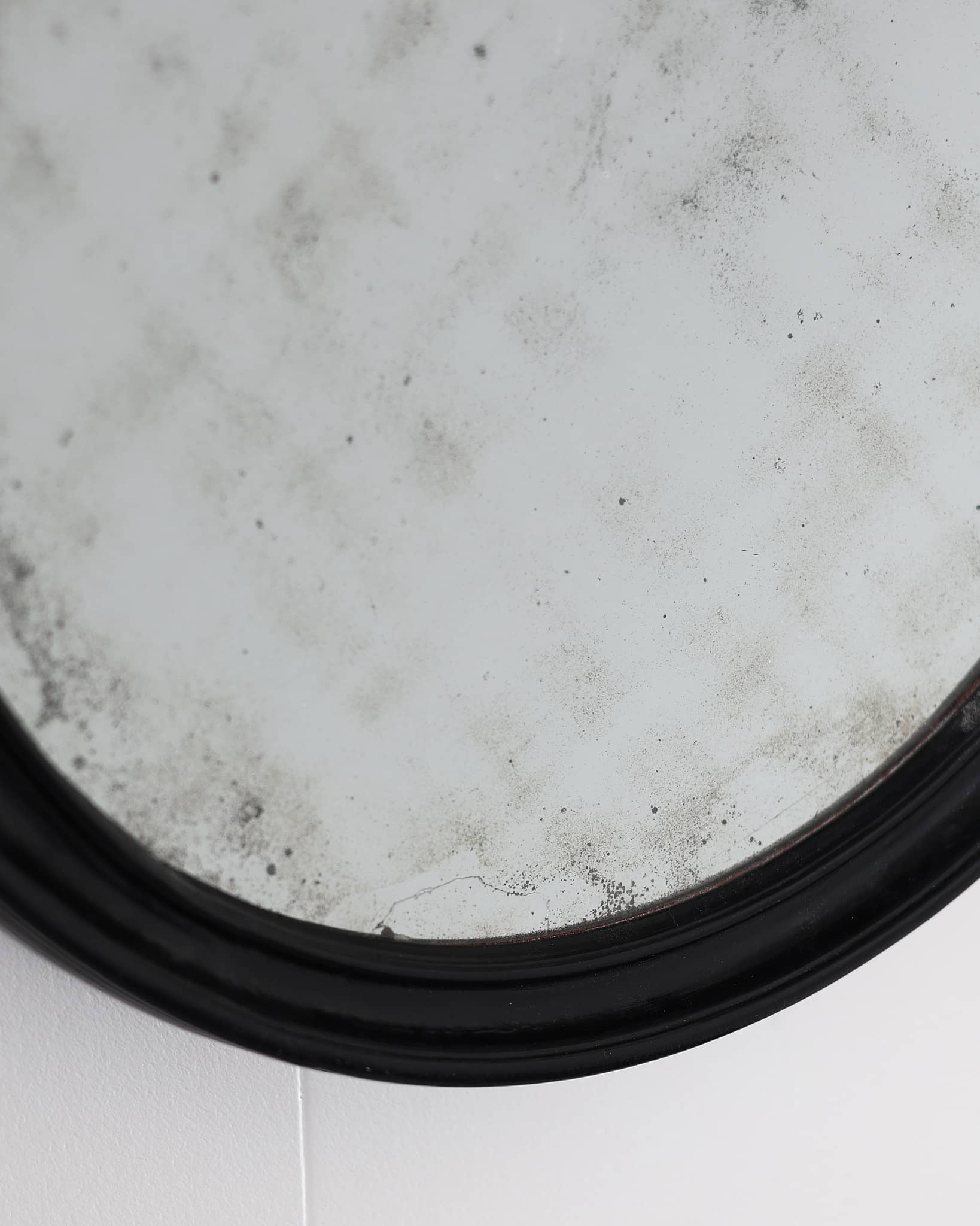 Super Rare French Early 19th C. Mercury Concave Mirror