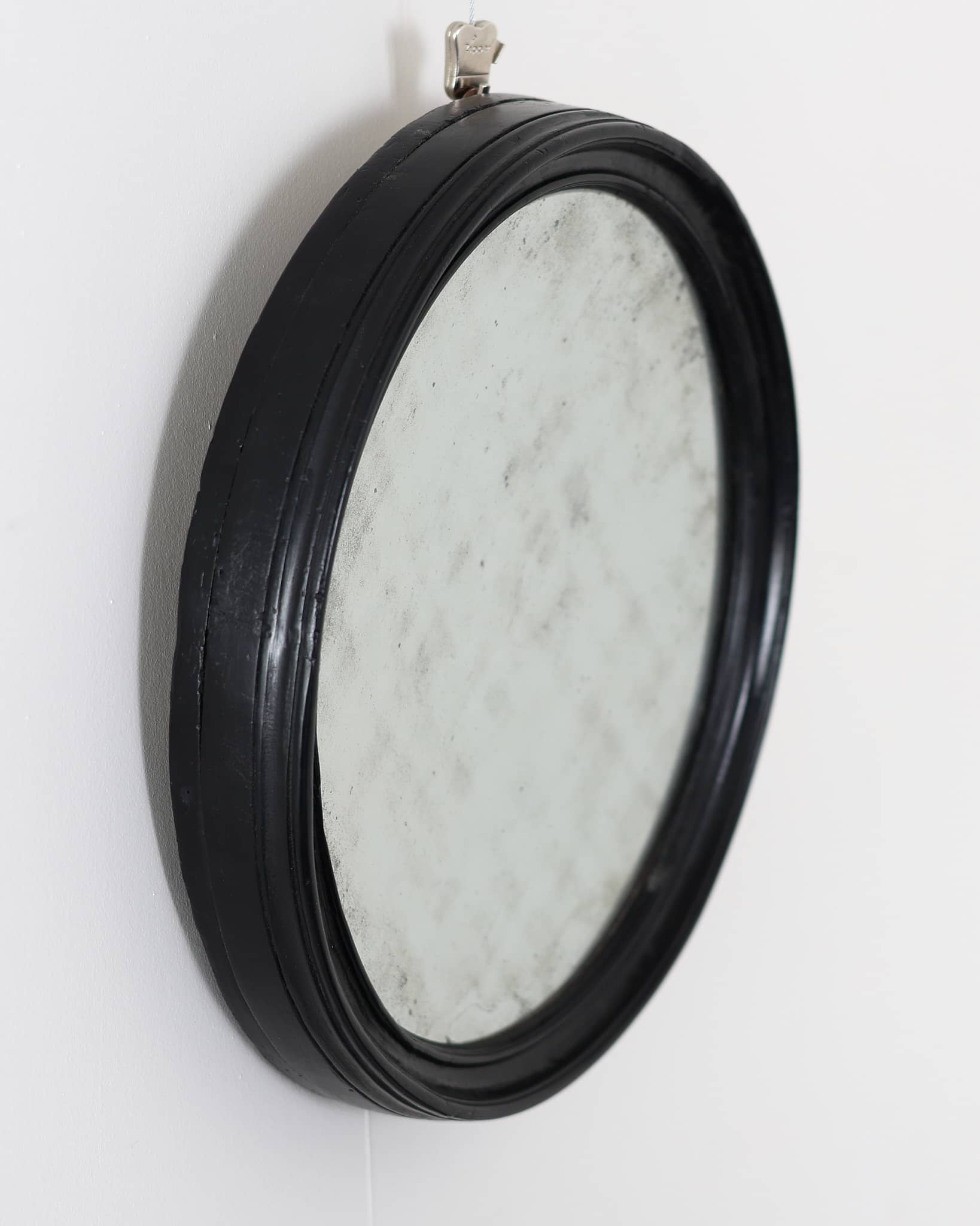 Super Rare French Early 19th C. Mercury Concave Mirror