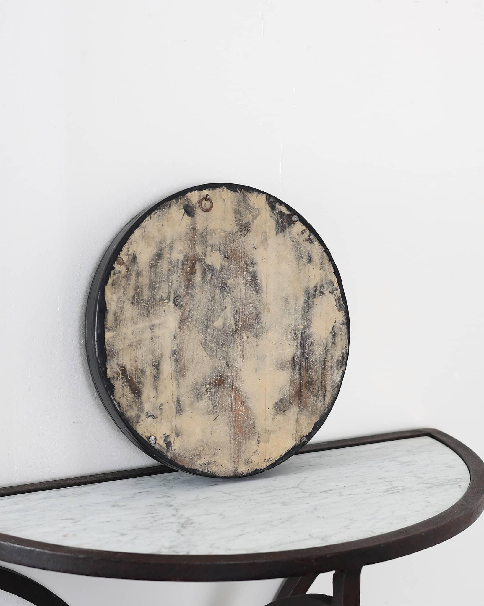 Super Rare French Early 19th C. Mercury Concave Mirror
