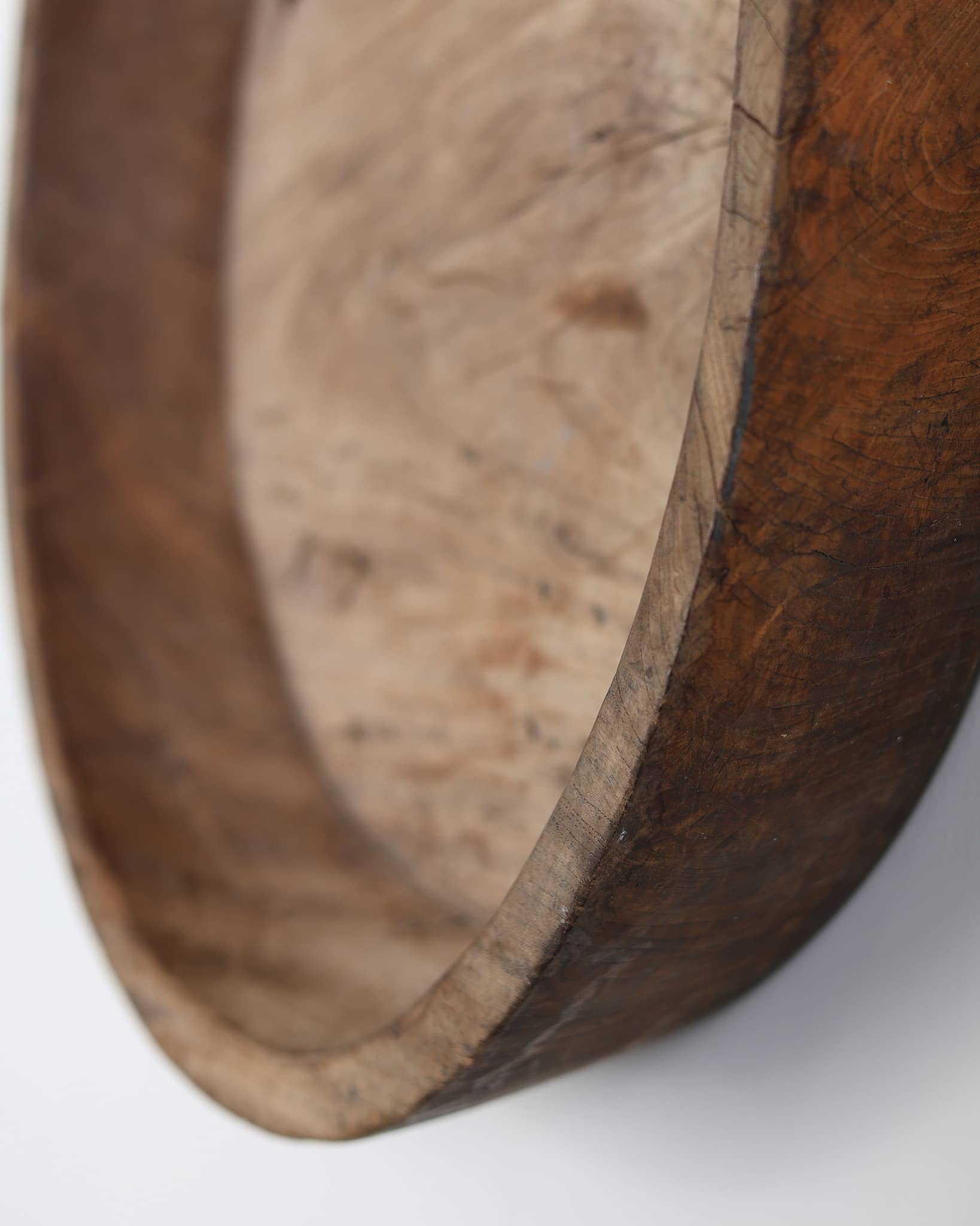XL Primitive Carved Cedar Japanese Bowl (1)