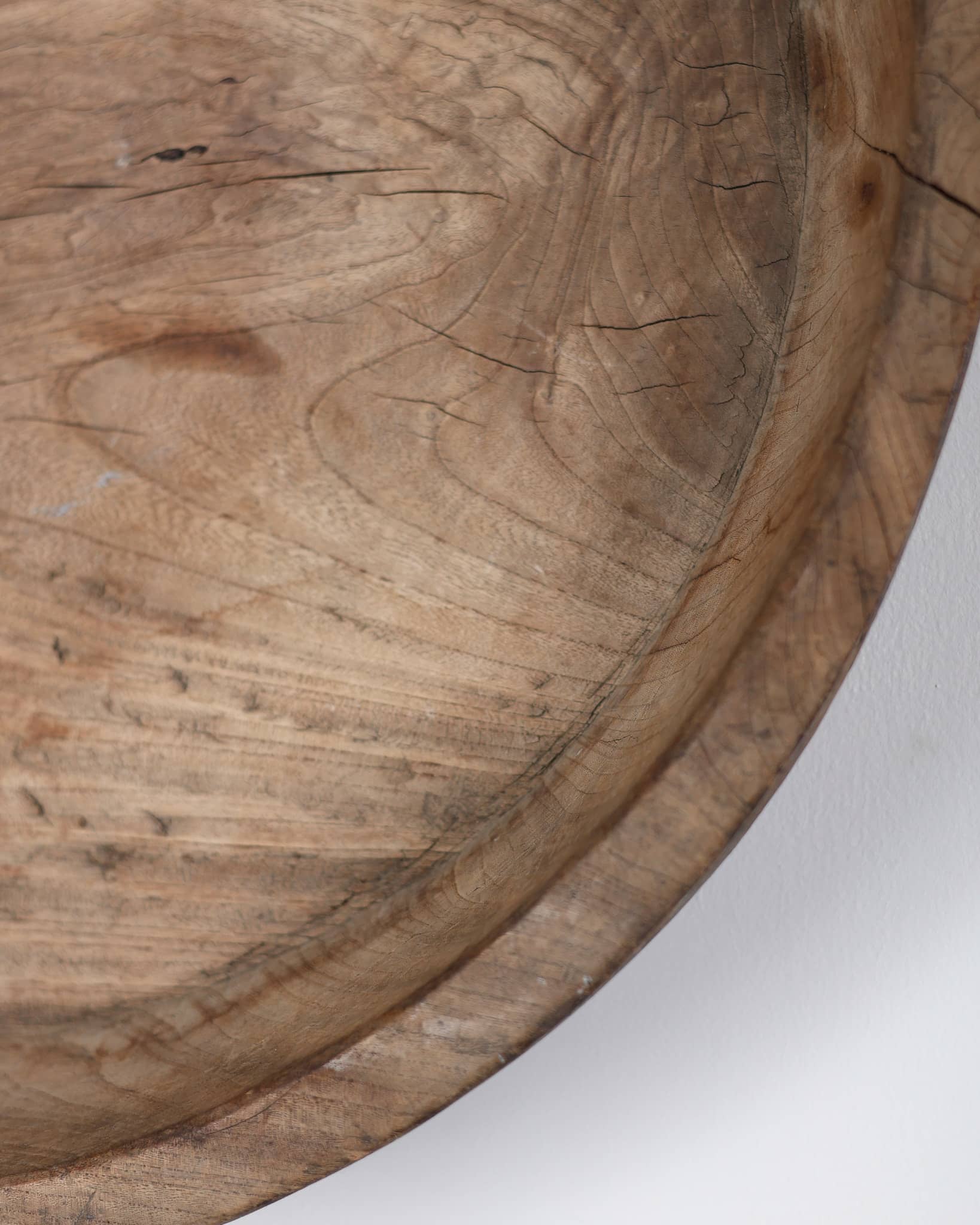 XL Primitive Carved Cedar Japanese Bowl (1)