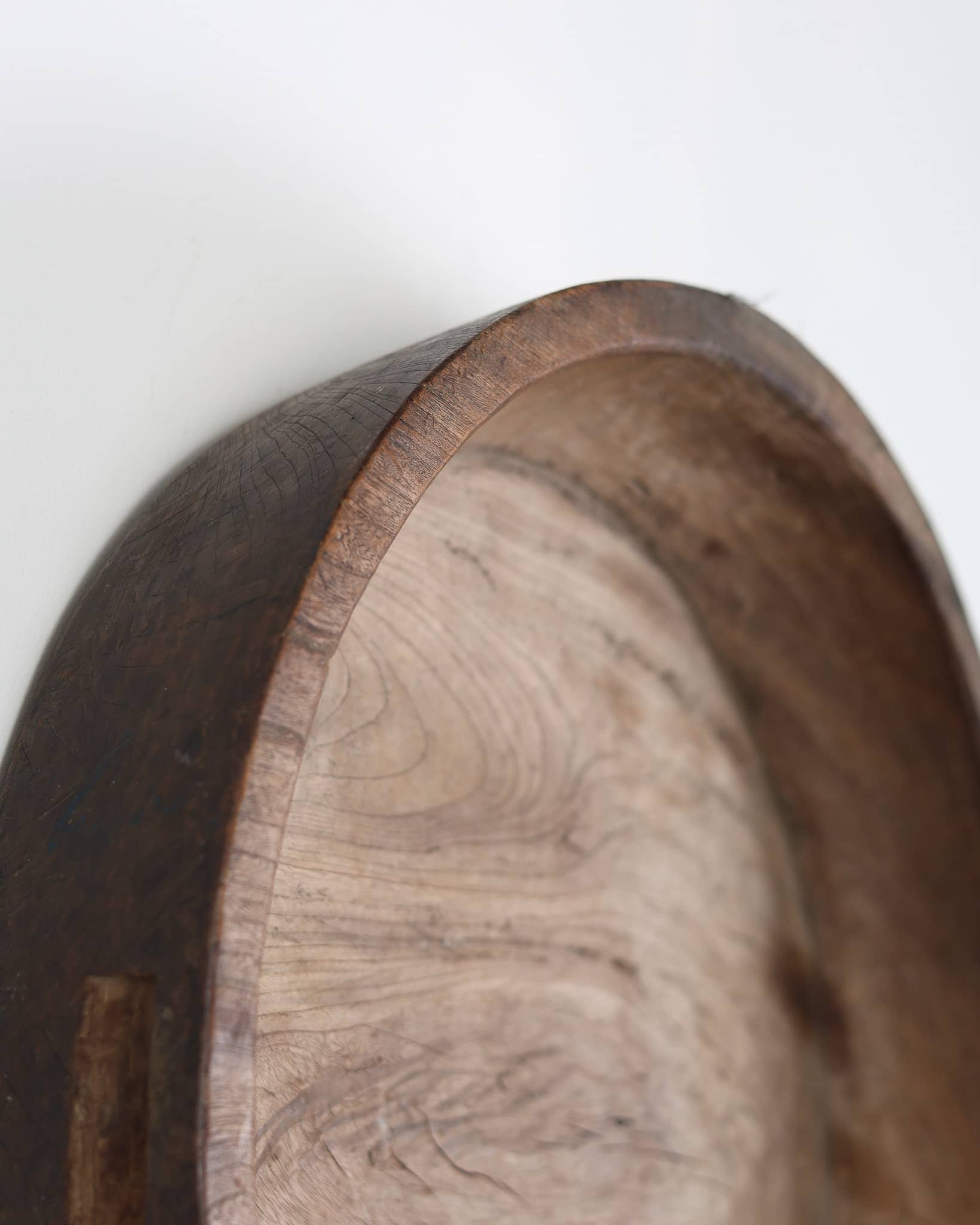 XL Primitive Carved Cedar Japanese Bowl (1)