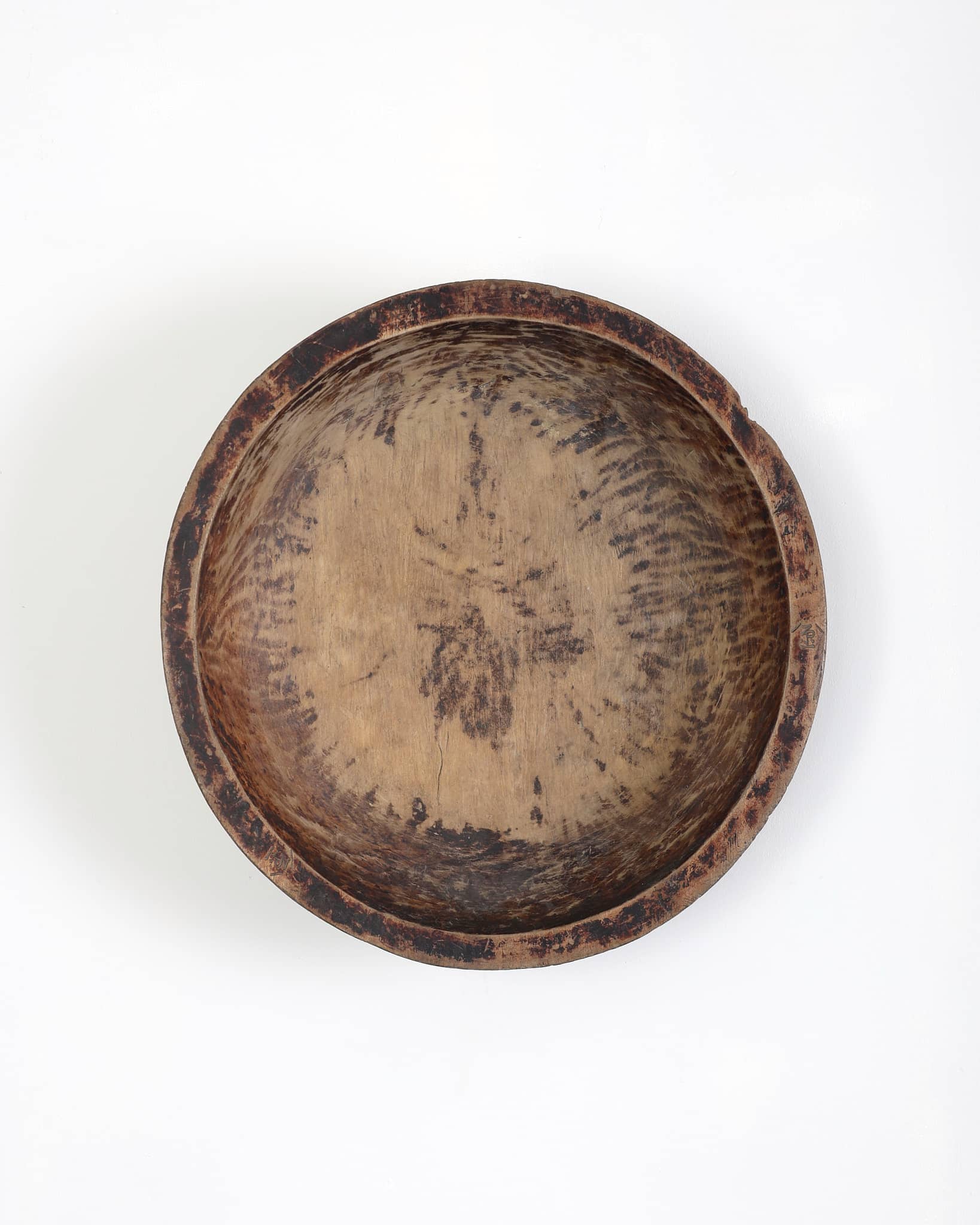 XL Primitive Carved Cedar Japanese Bowl (2)
