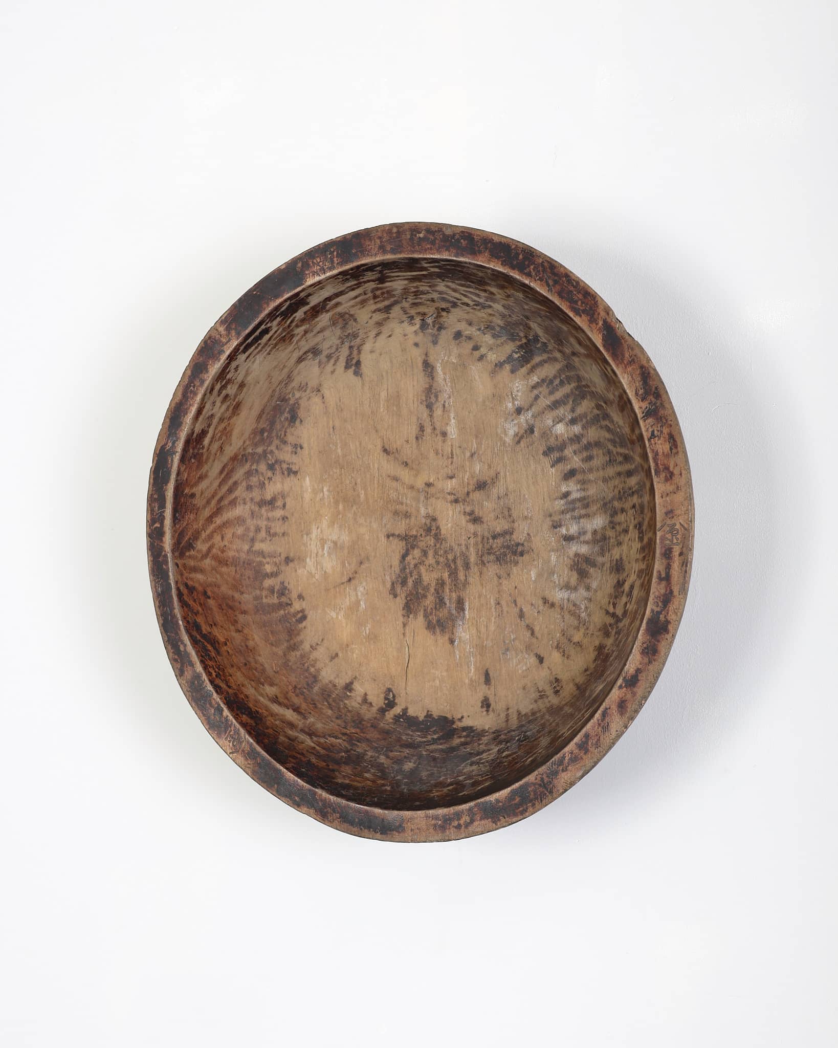 XL Primitive Carved Cedar Japanese Bowl (2)