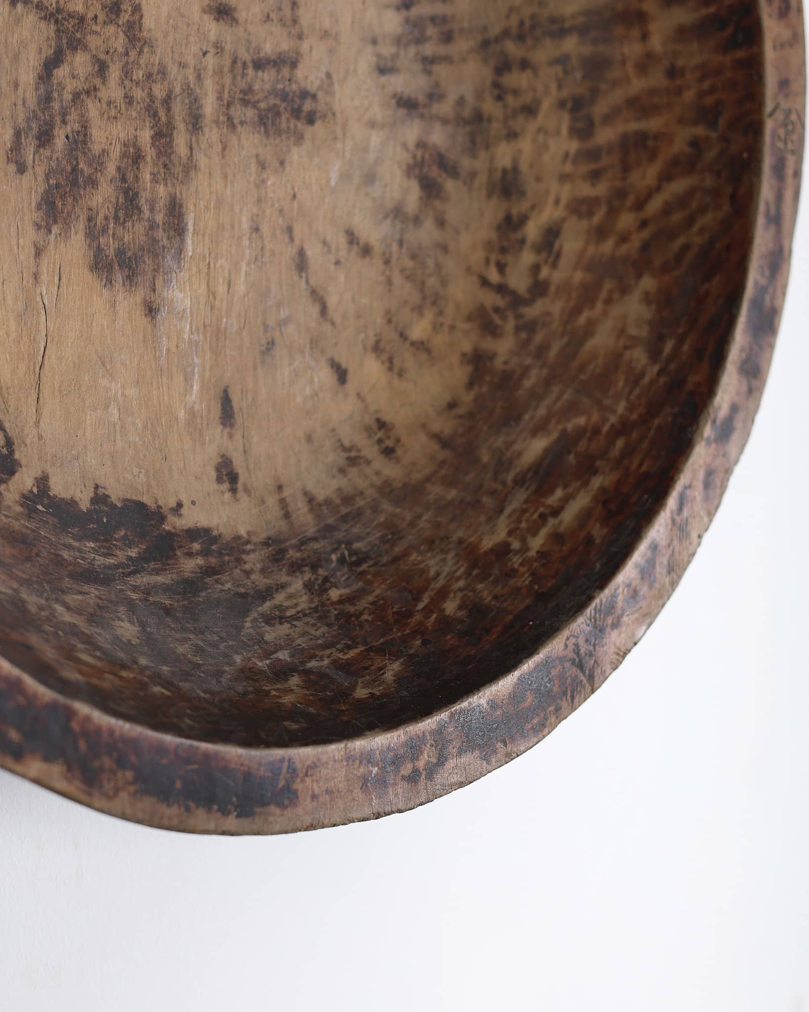 XL Primitive Carved Cedar Japanese Bowl (2)