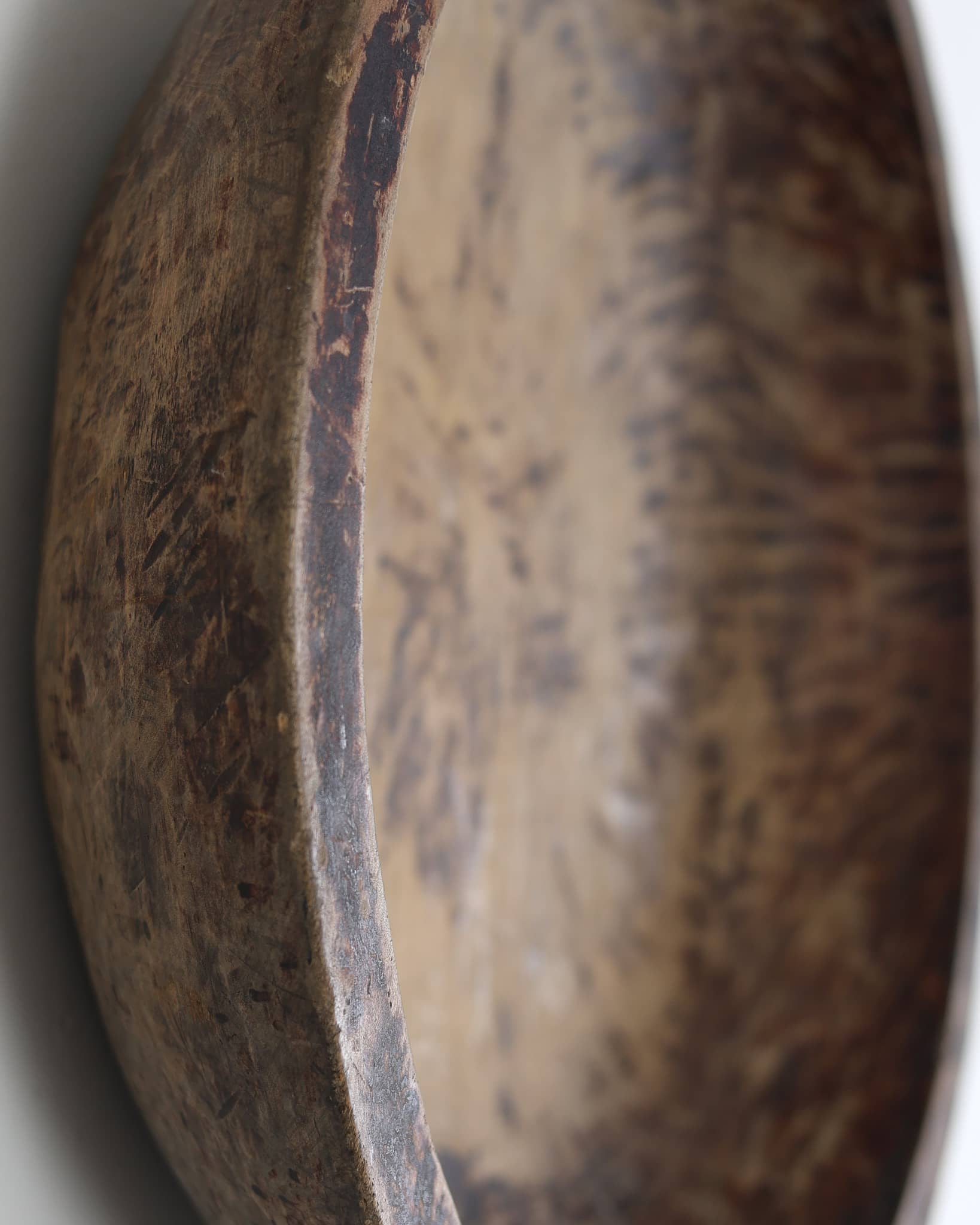 XL Primitive Carved Cedar Japanese Bowl (2)