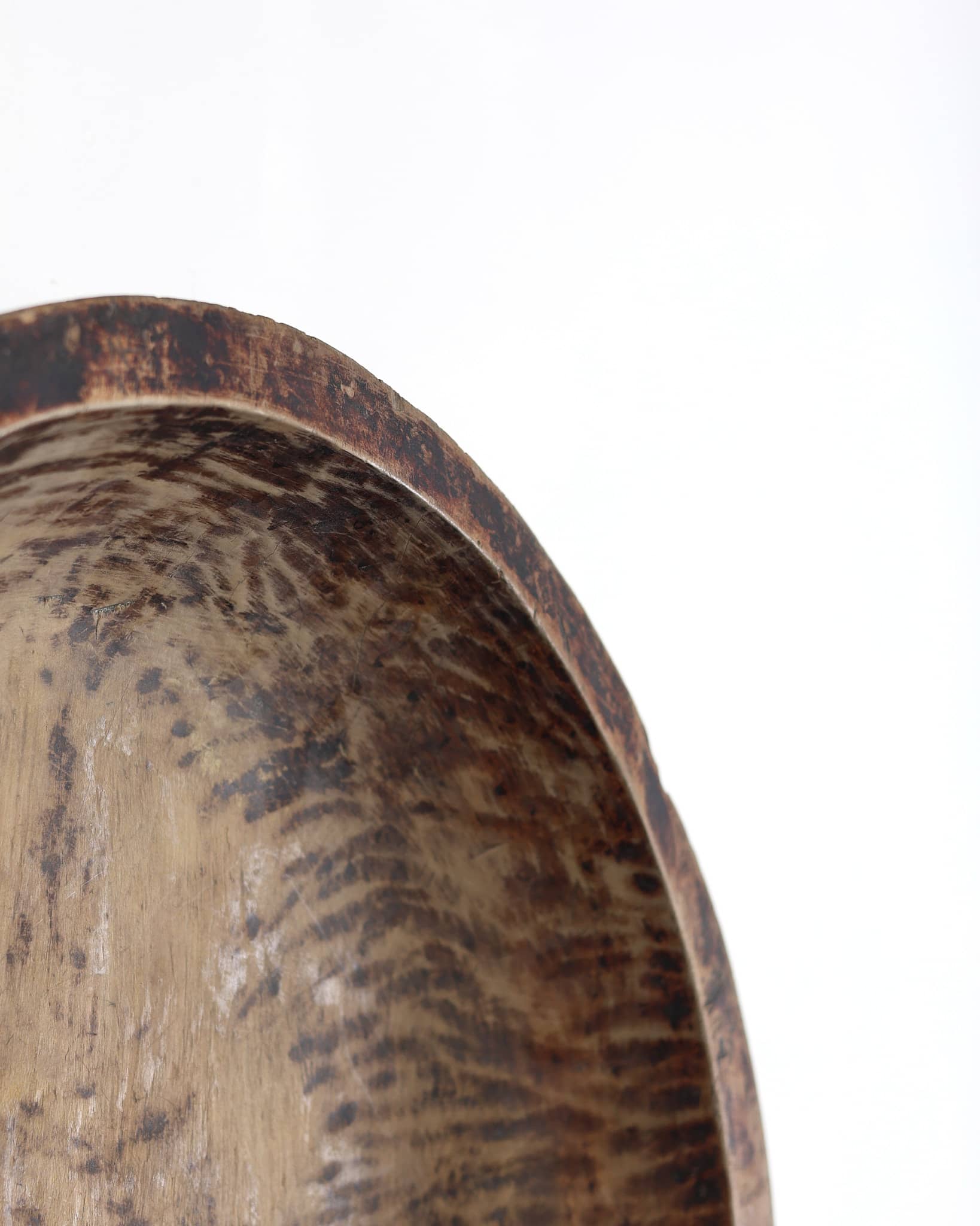 XL Primitive Carved Cedar Japanese Bowl (2)