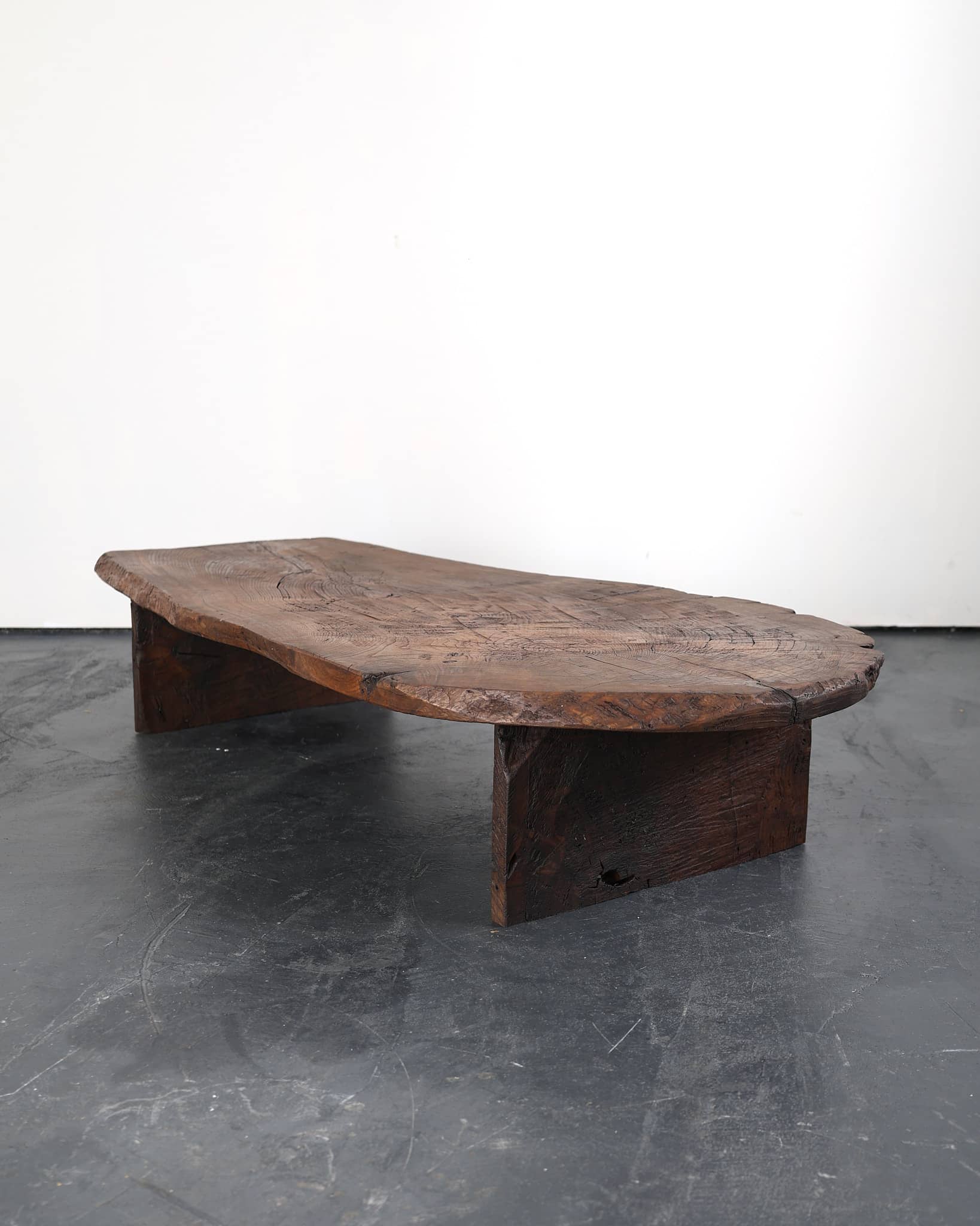 Large Primitive Low Table In 18th C. Portuguese Chestnut