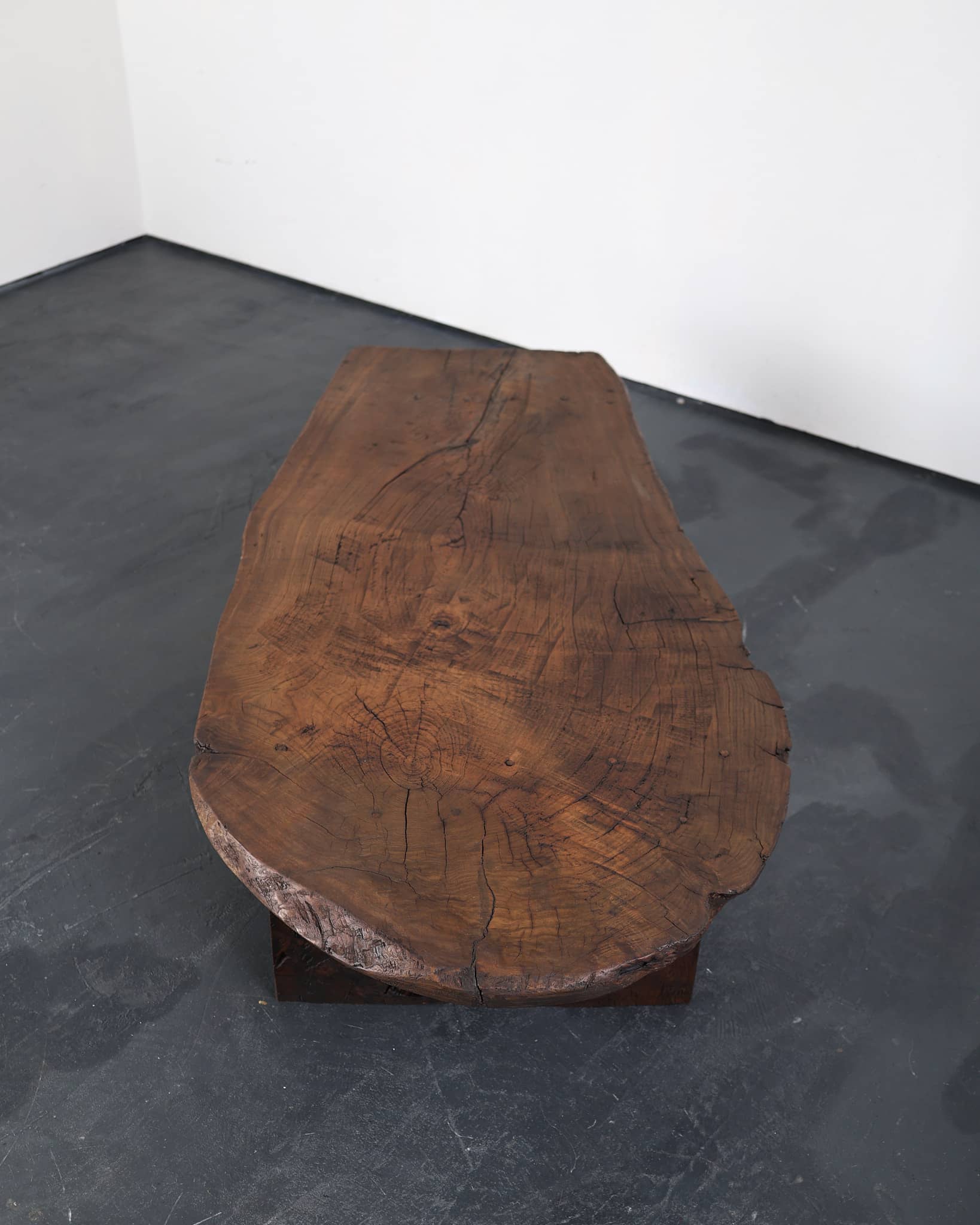 Large Primitive Low Table In 18th C. Portuguese Chestnut