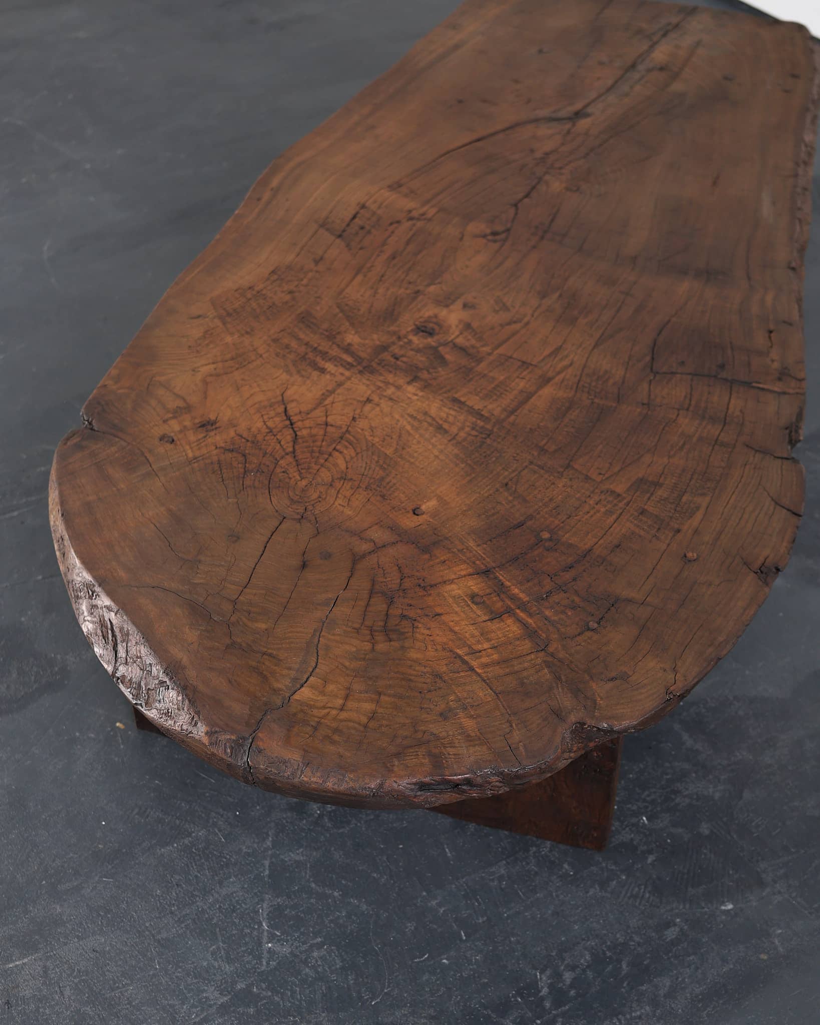 Large Primitive Low Table In 18th C. Portuguese Chestnut