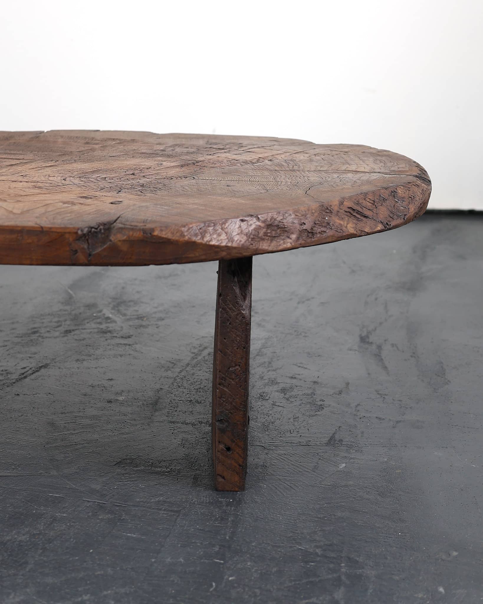 Large Primitive Low Table In 18th C. Portuguese Chestnut