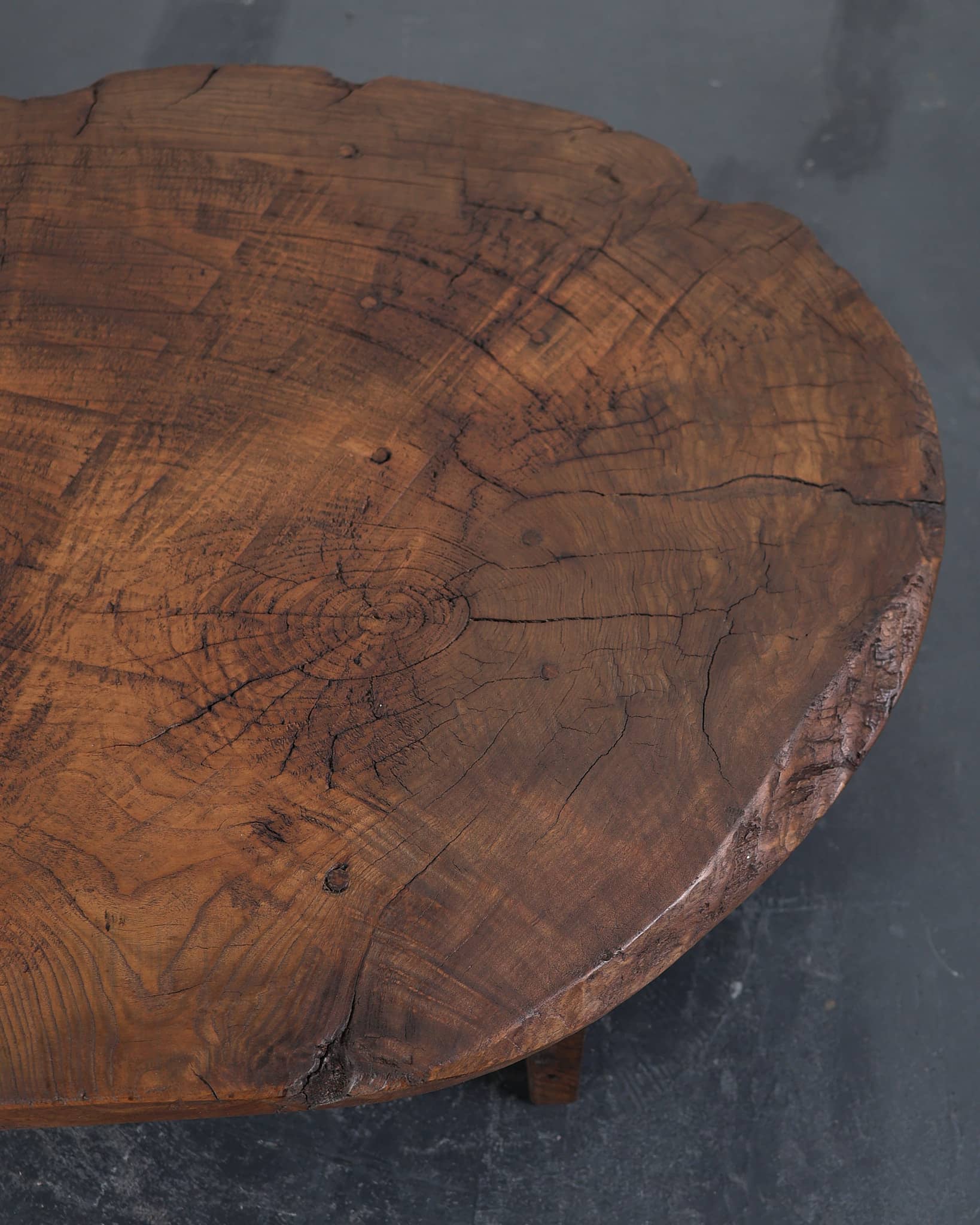 Large Primitive Low Table In 18th C. Portuguese Chestnut