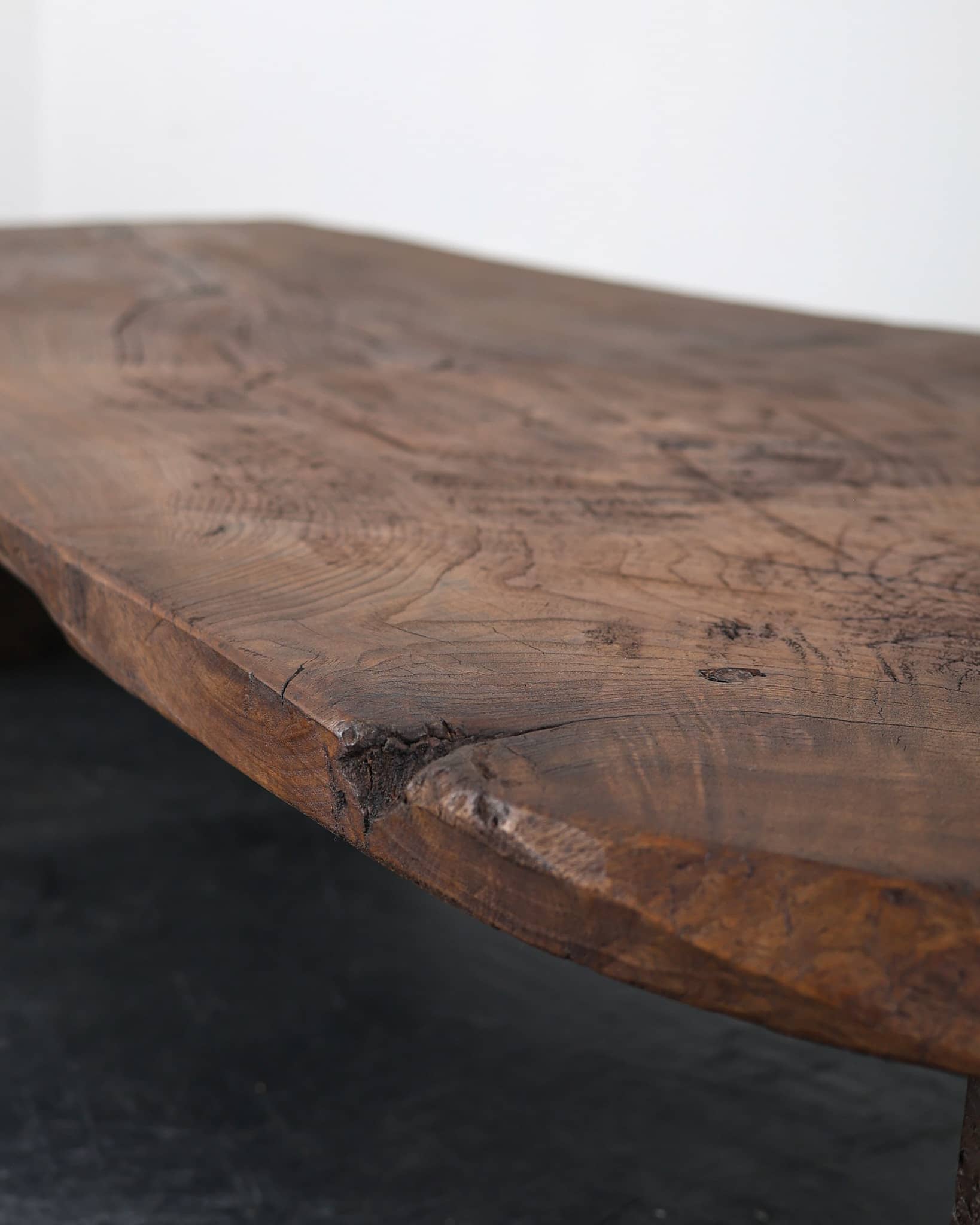 Large Primitive Low Table In 18th C. Portuguese Chestnut