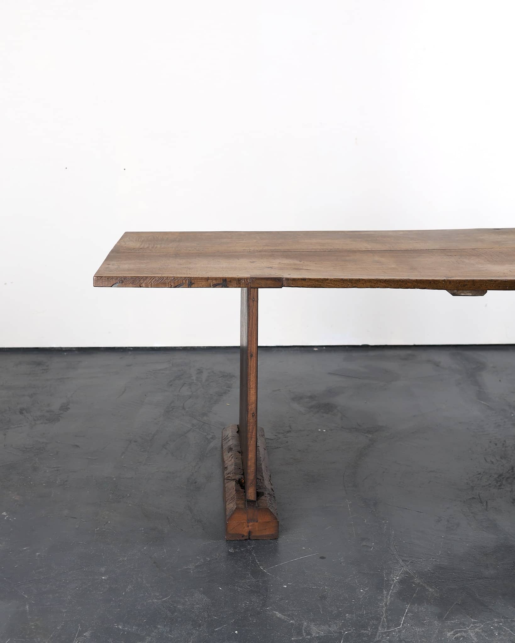 Primitive Dinning/Centre Table In 18th C. Portuguese Chestnut