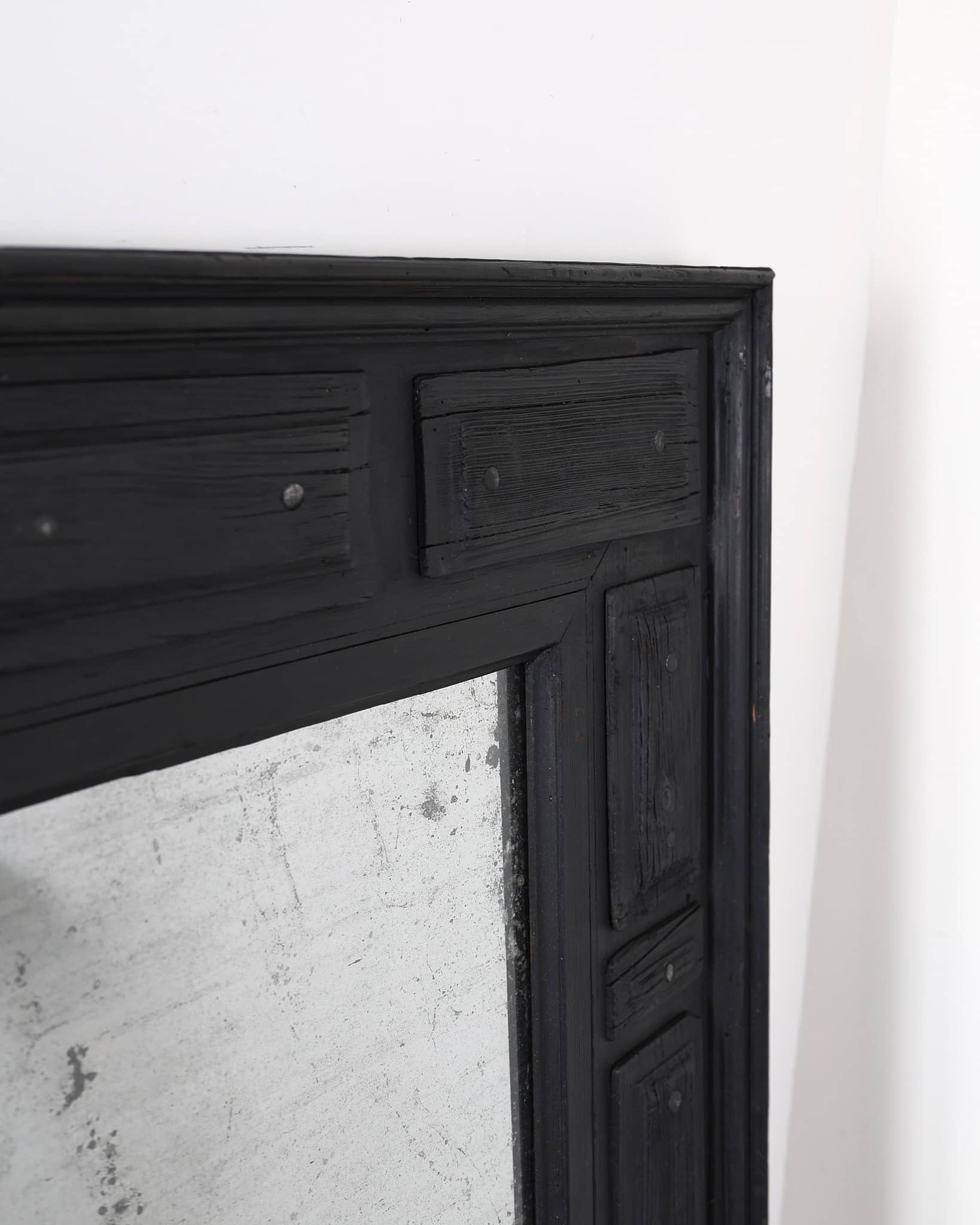 XXL Charred Chestnut & Mercury Mirror